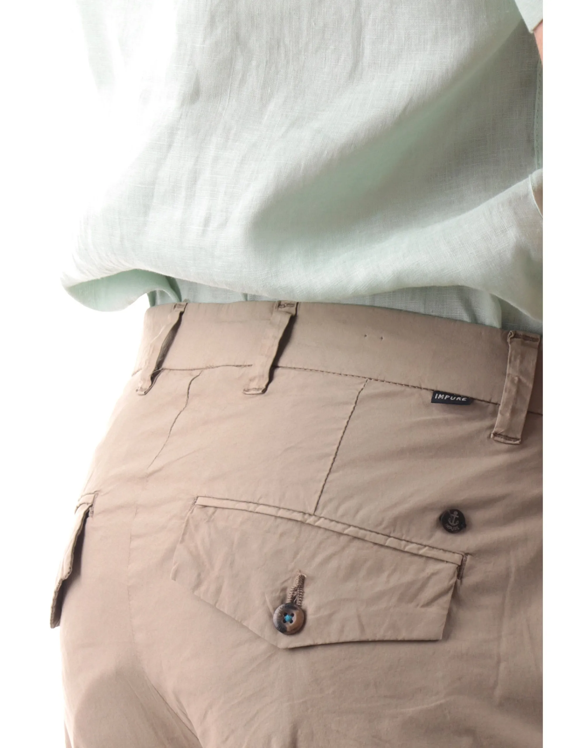IMPURE Pantaloni*Pantaloni Chino beige da uomo in cotone BLAKE
