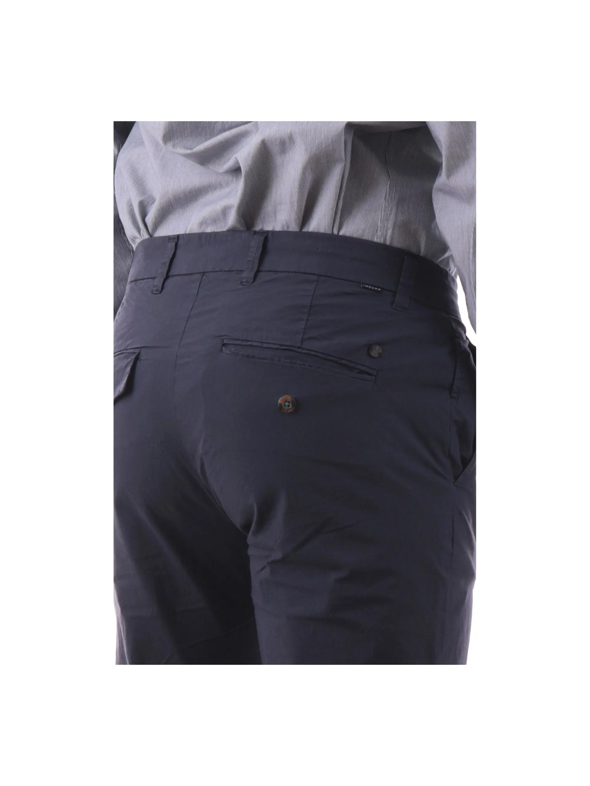 IMPURE Pantaloni*Pantaloni Chino blu da uomo in cotone BLAKE