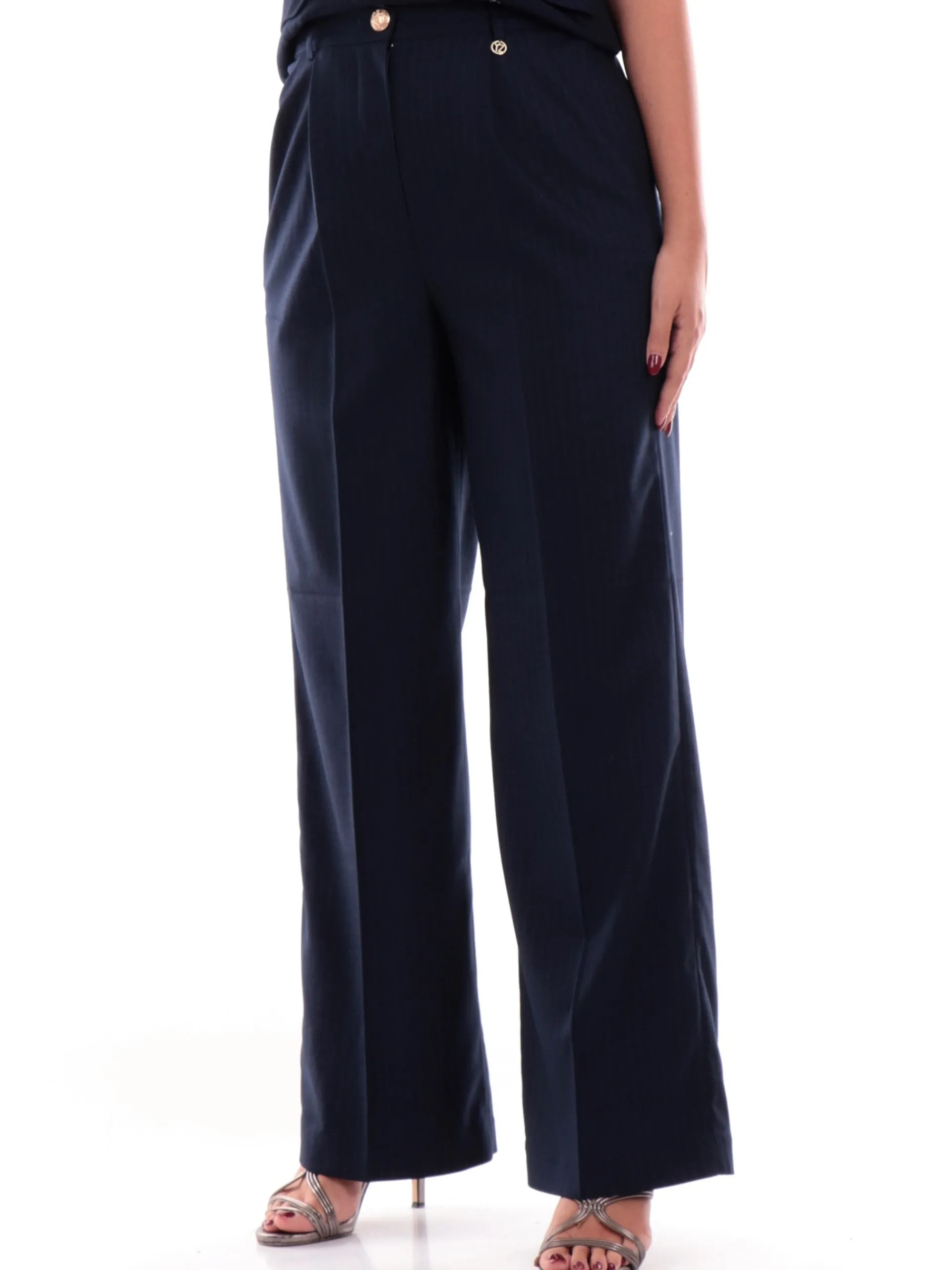 YES ZEE Pantaloni*Pantaloni Chinos blu da donna Elastico P385K7002
