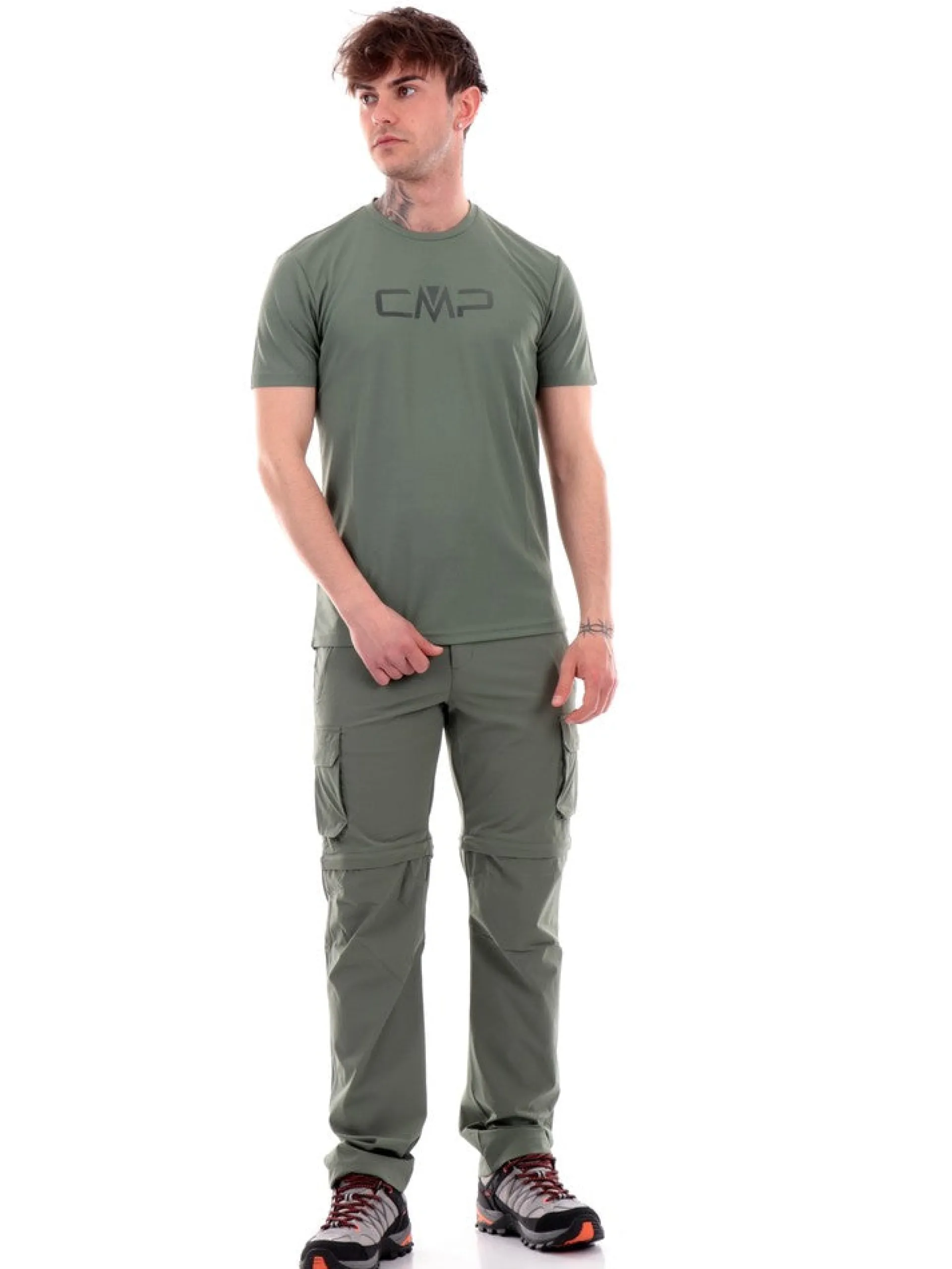 CMP Pantaloni*Pantaloni da trekking verdi da uomo 31T5627