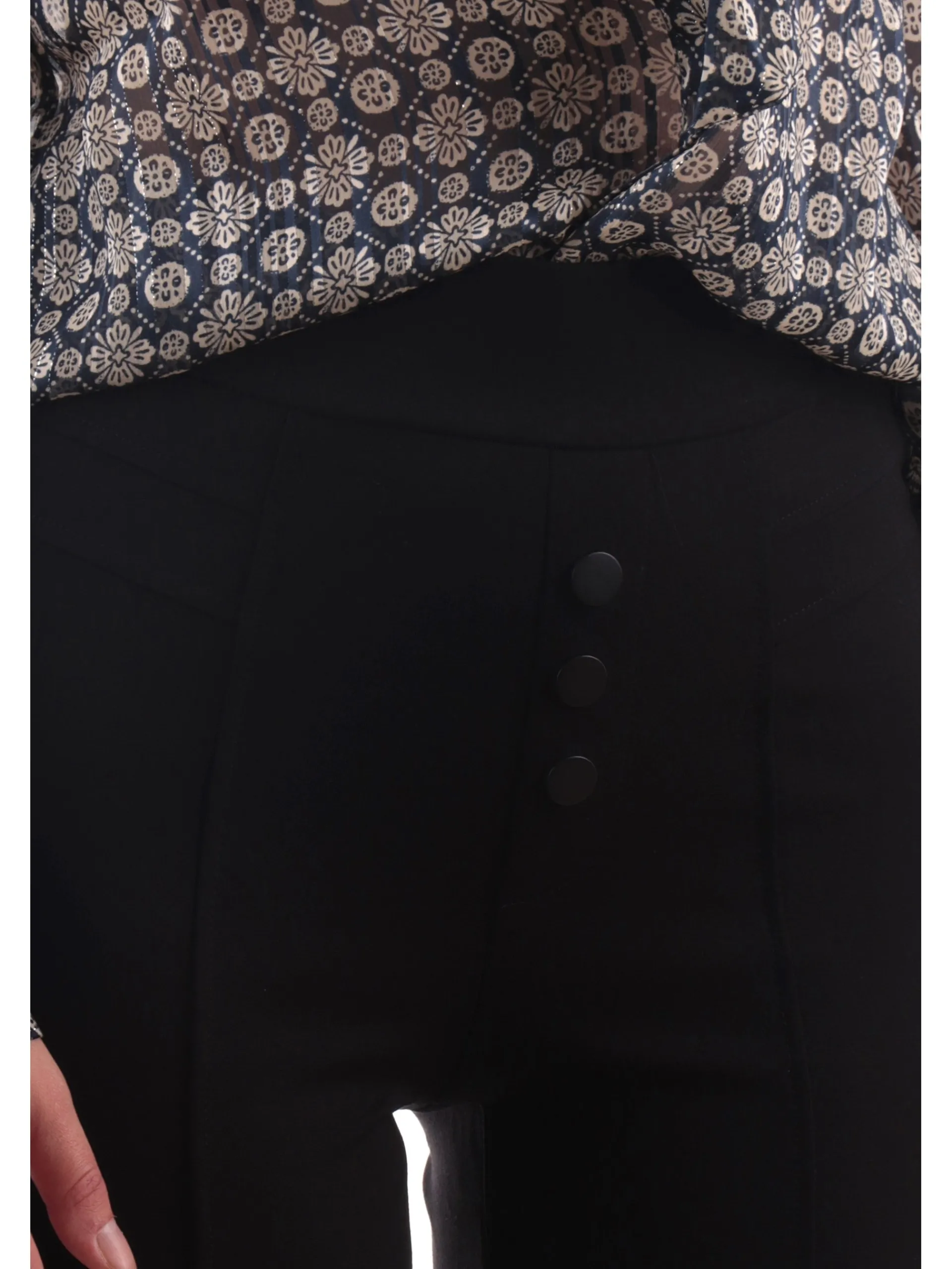 TIFFOSI Pantaloni*Pantaloni elastici neri da donna Ivone 7 10057225
