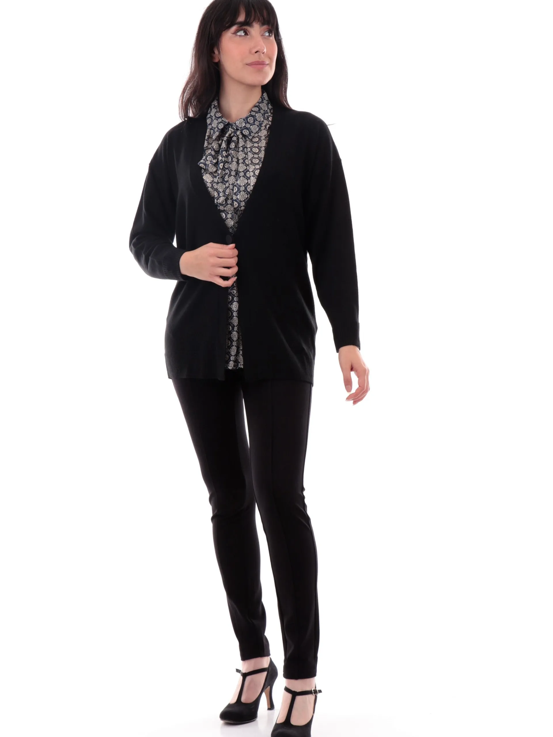 TIFFOSI Pantaloni*Pantaloni elastici neri da donna Ivone 7 10057225