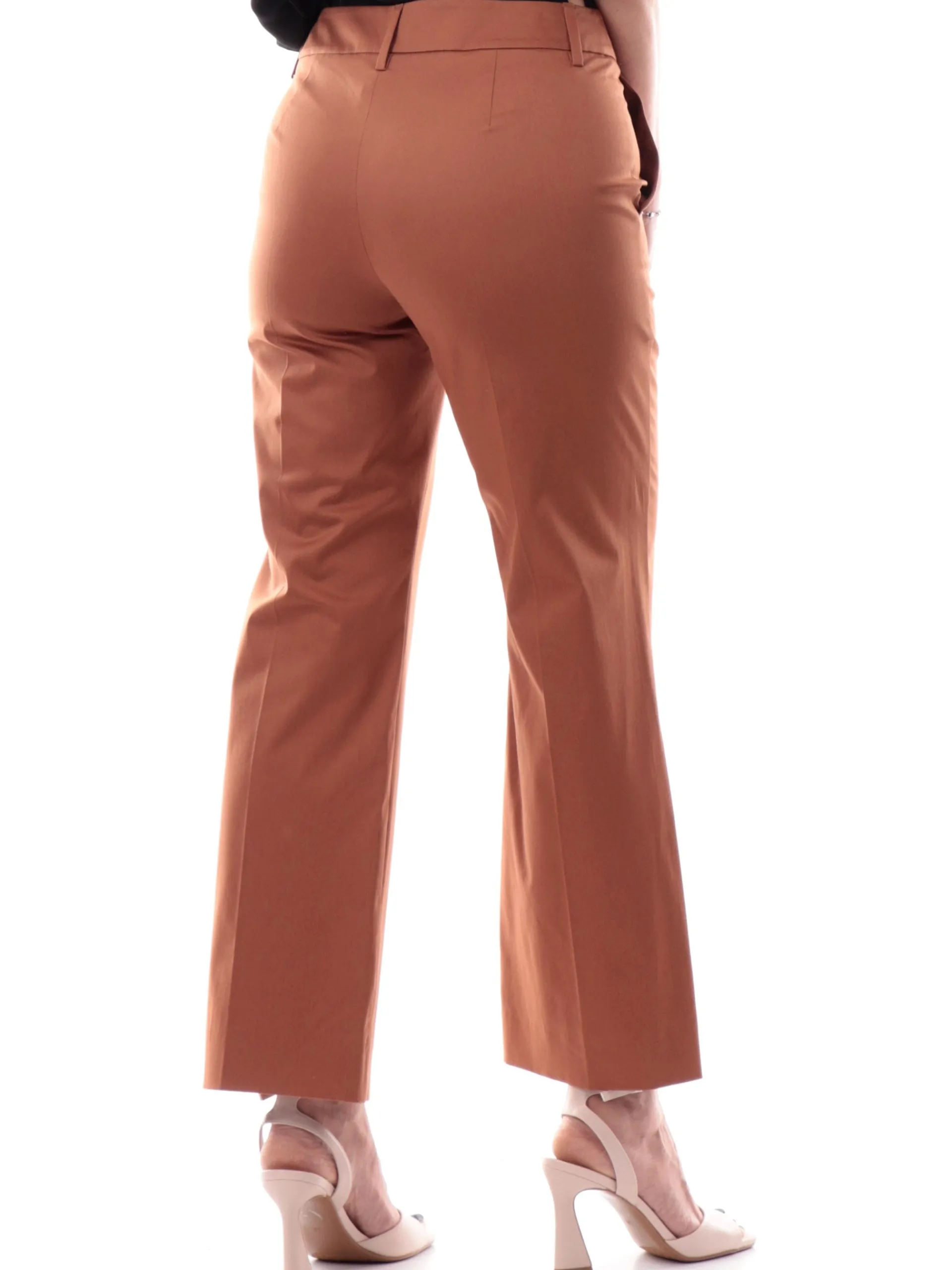 EMME MARELLA Pantaloni*Pantaloni marroni da donna chino FOOTING 007