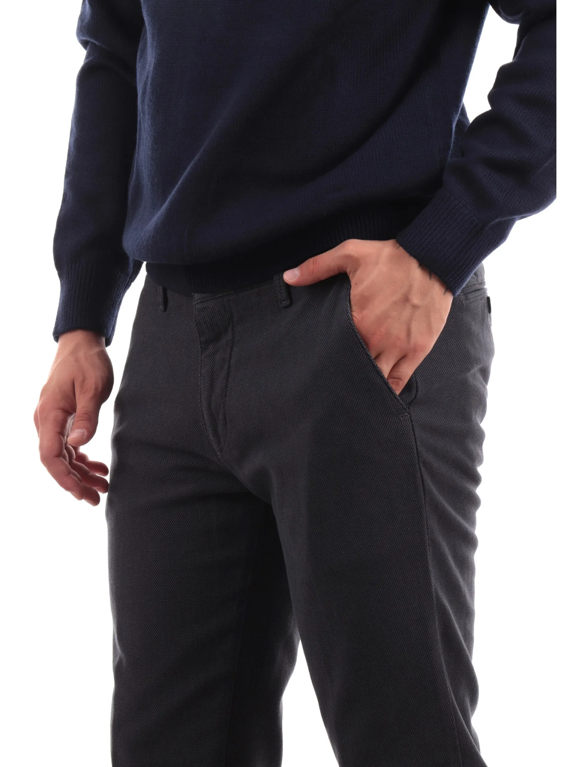 FOUR.TEN Pantaloni*Pantaloni Fourten blu chiaro da uomo Chinos melange 224080000