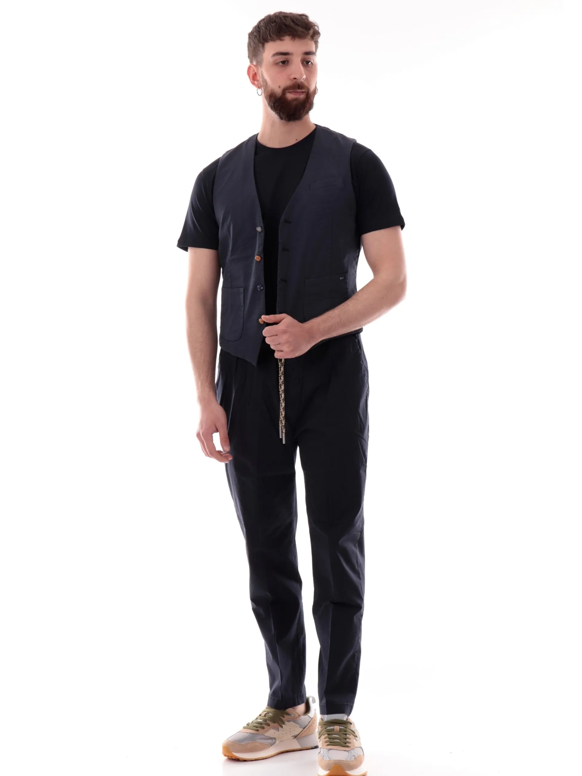 GIANNI LUPO Pantaloni*Pantaloni blu Leonard da uomo Chino GL6072QS25