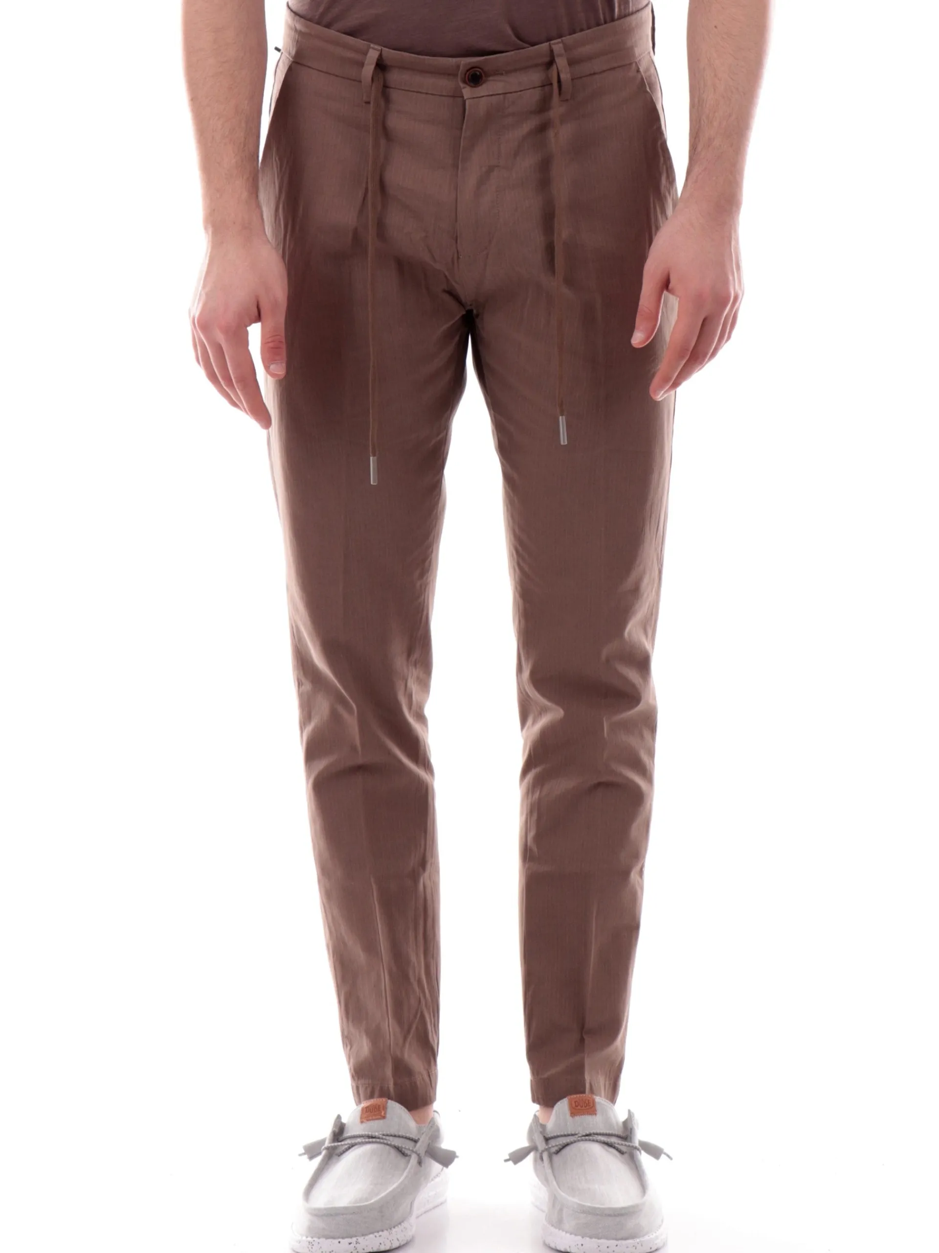 GIANNI LUPO Pantaloni*Pantaloni marroni Michigan da uomo Chino GL5171BD