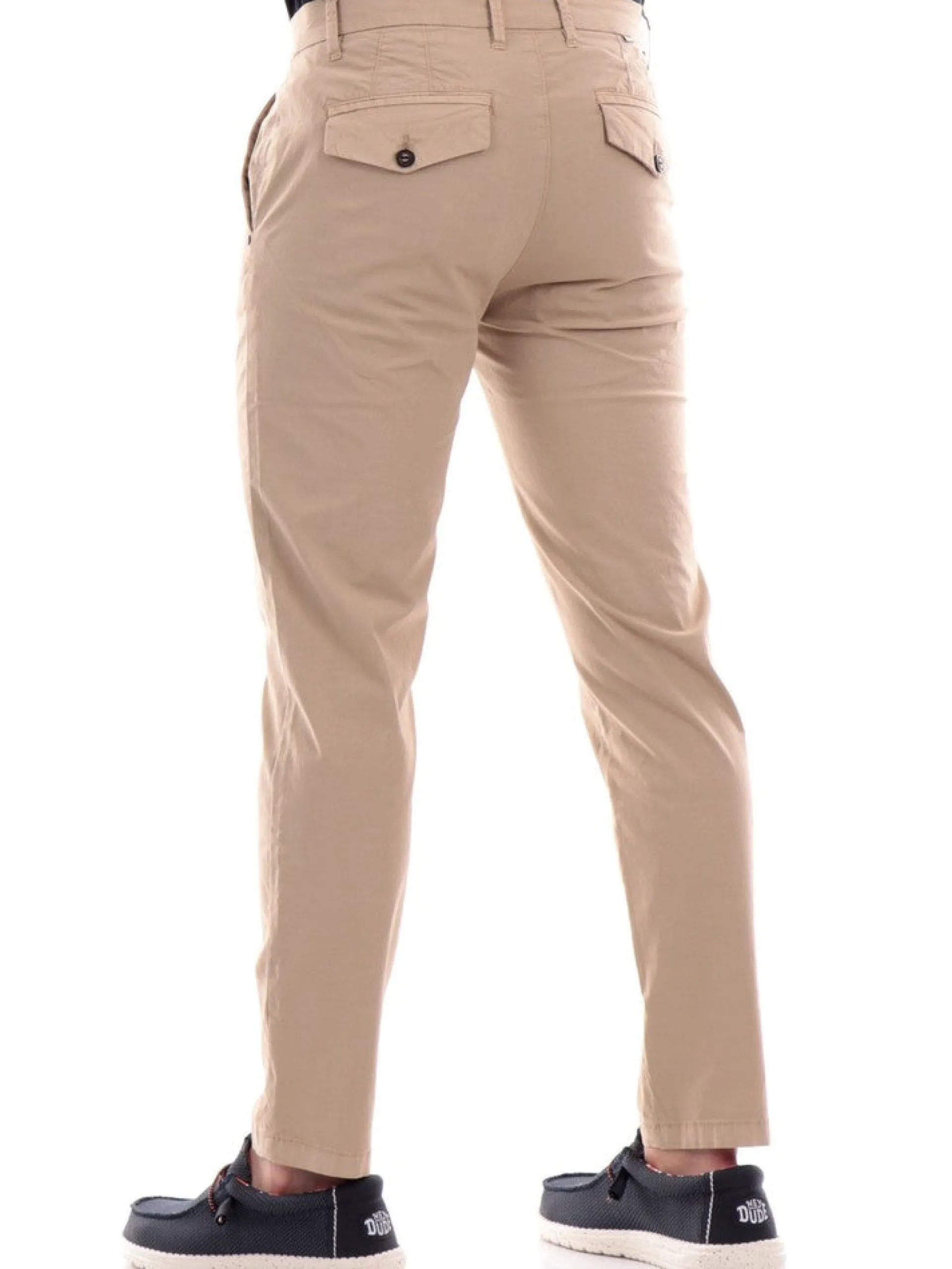 IMPURE Pantaloni*Pantaloni beige da uomo Chino popeline cotone slim fit CHL4298