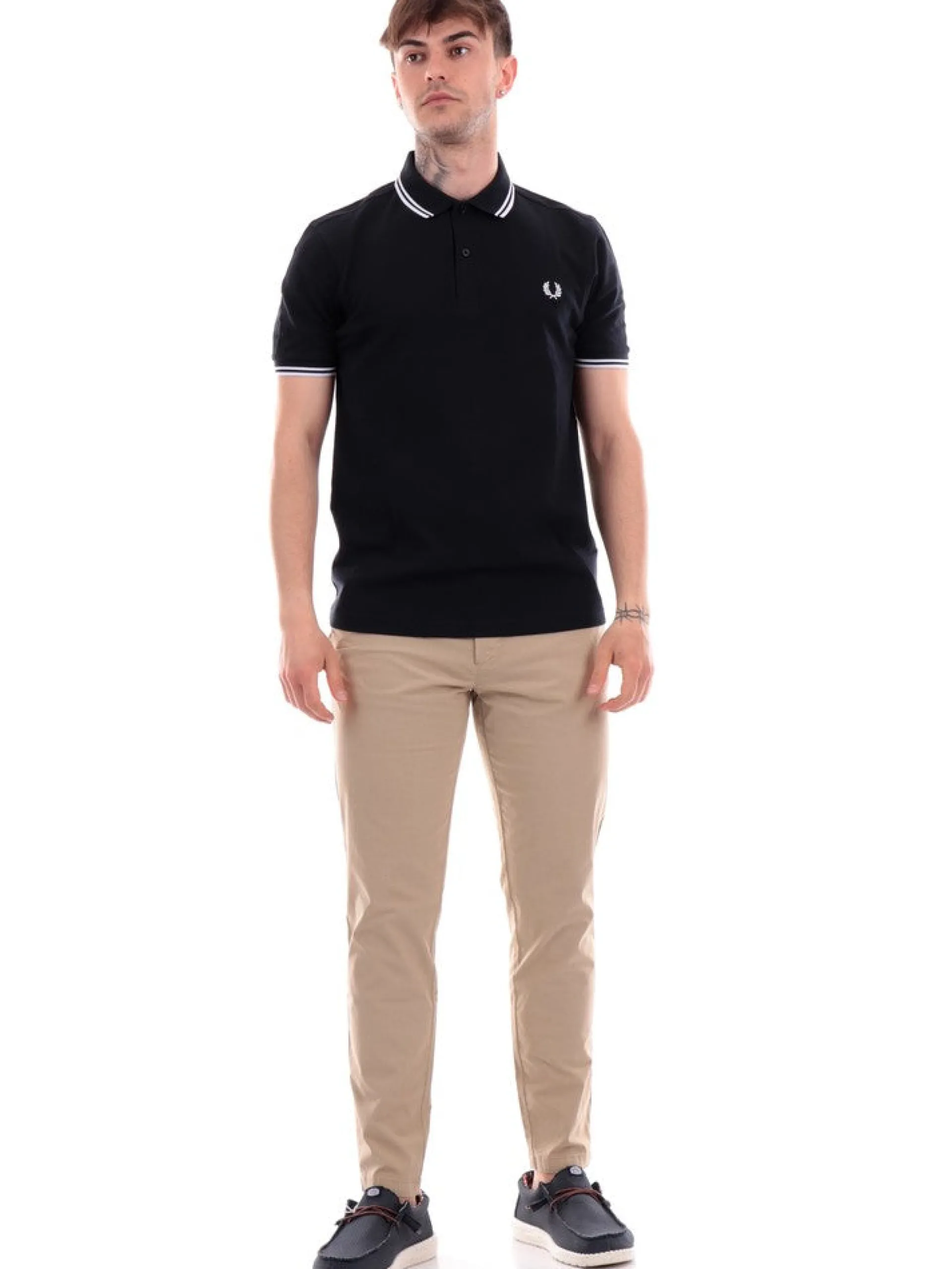 IMPURE Pantaloni*Pantaloni beige da uomo Chino popeline cotone slim fit CHL4298