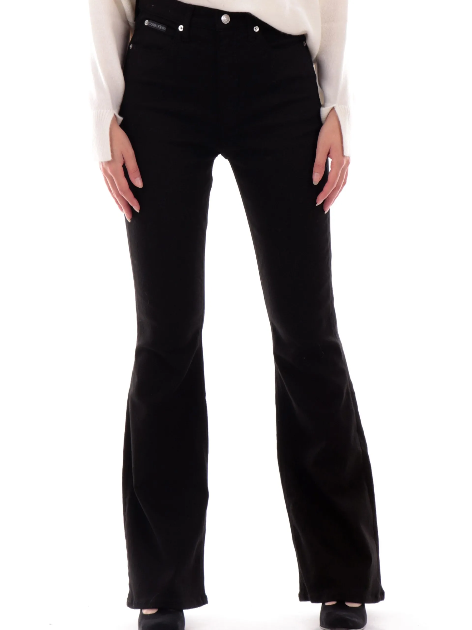 CALVIN KLEIN Jeans*Pantaloni jeans neri da donna Skinny Bootcut J20J224919