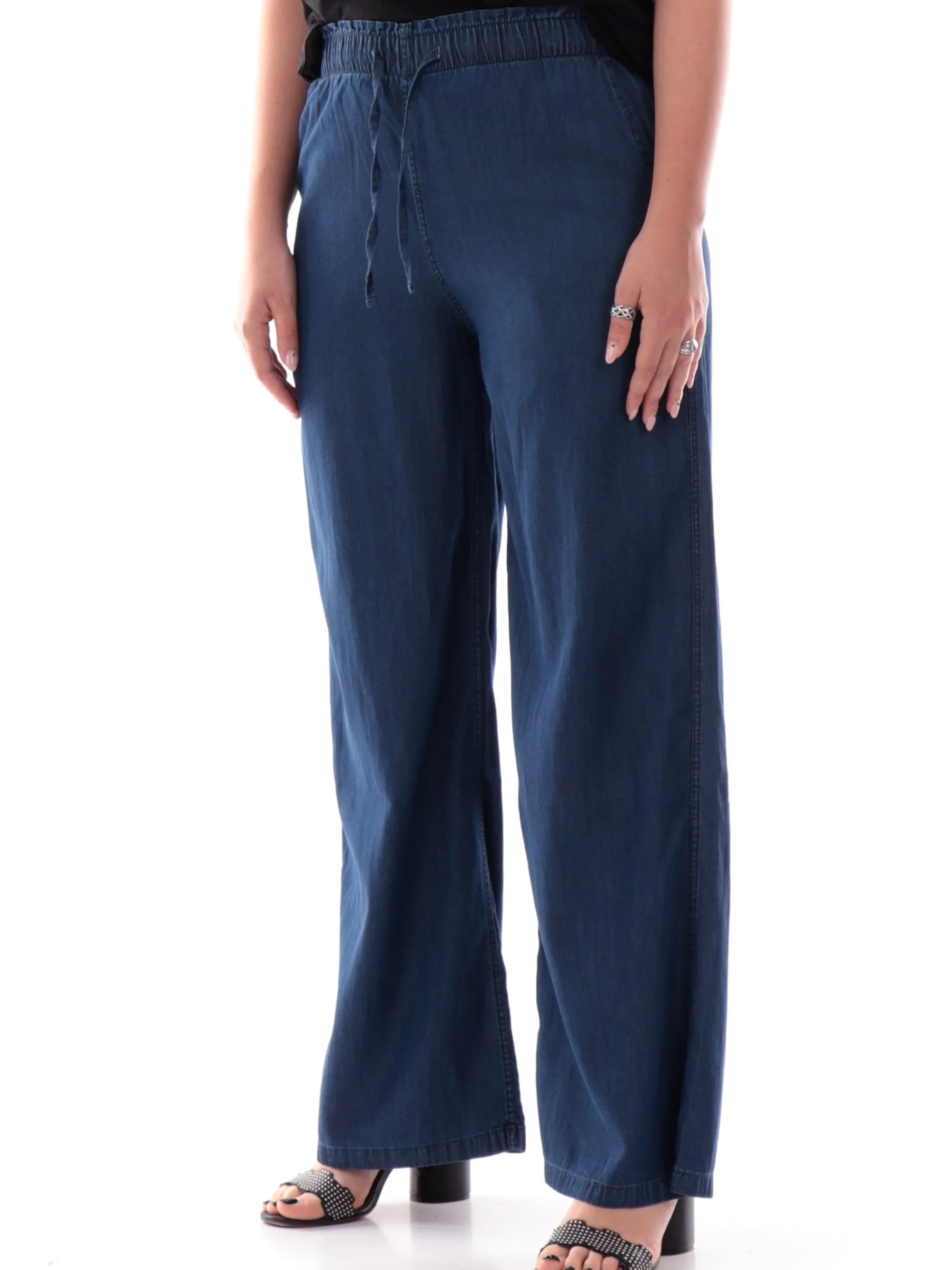 DEHA Pantaloni*Pantaloni Jeans donna a palazzo con elastico in vita A0079660151