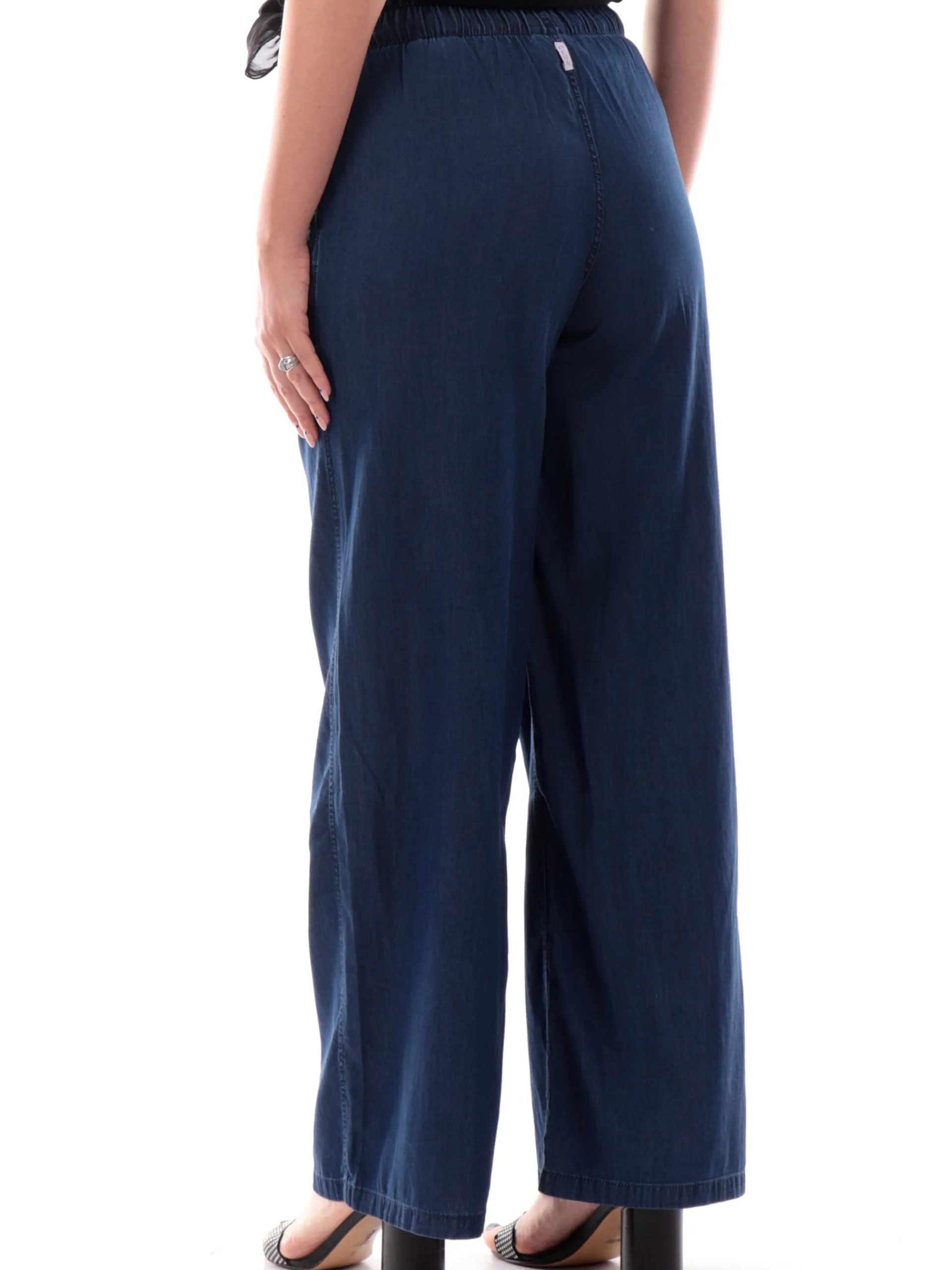 DEHA Pantaloni*Pantaloni Jeans donna a palazzo con elastico in vita A0079660151