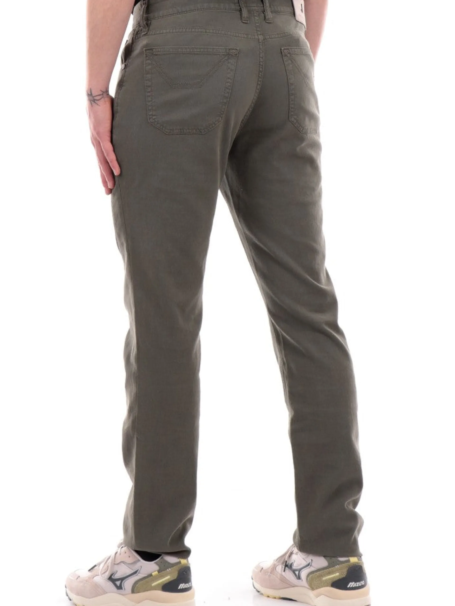 JECKERSON Pantaloni*Pantaloni jeans verdi da uomo John UPPA077NIDO001