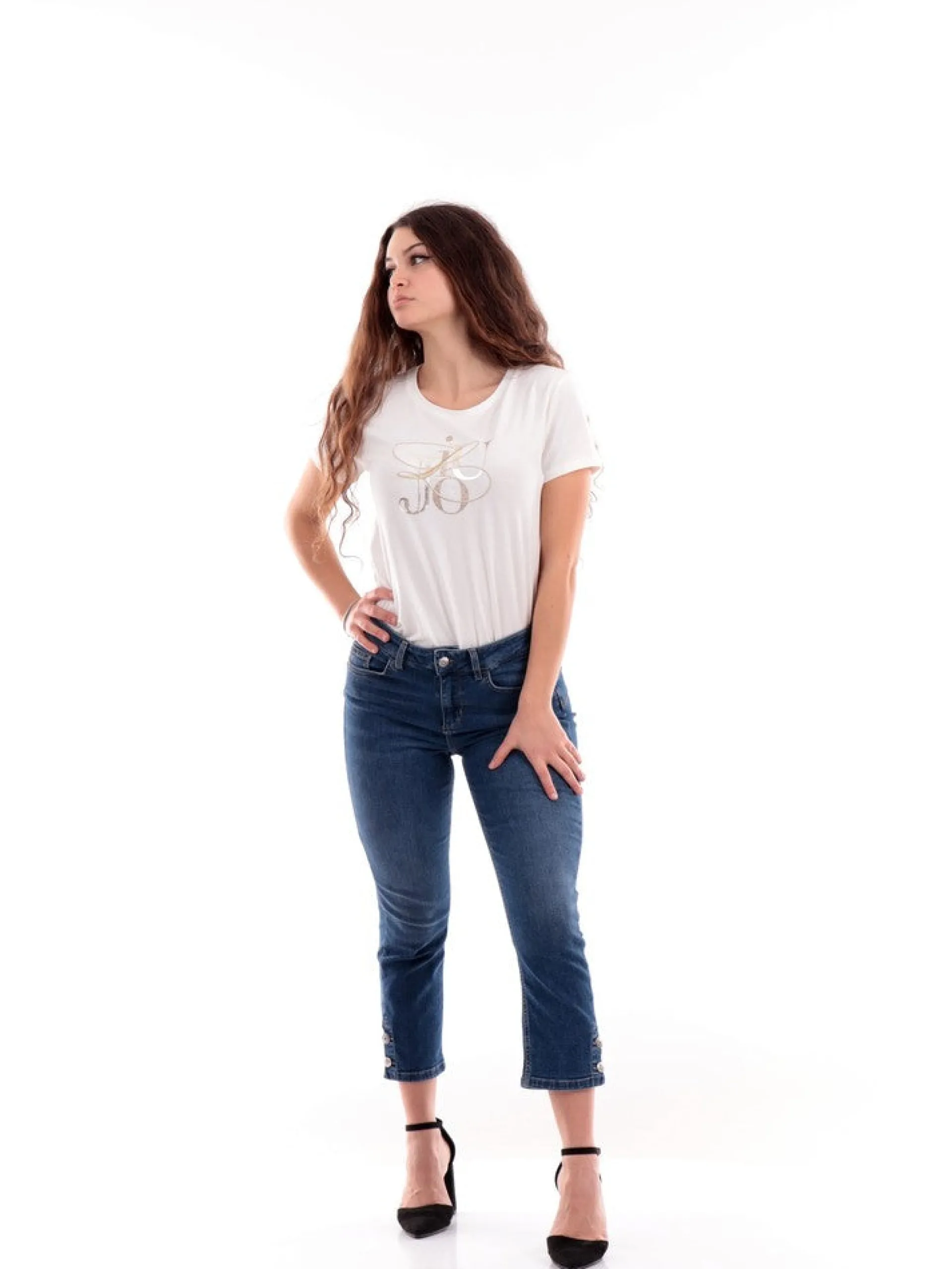 LIU JO MILANO Jeans*Pantaloni Jeans Liu Jo Skinny Bottom Up Classy UA4142D44487