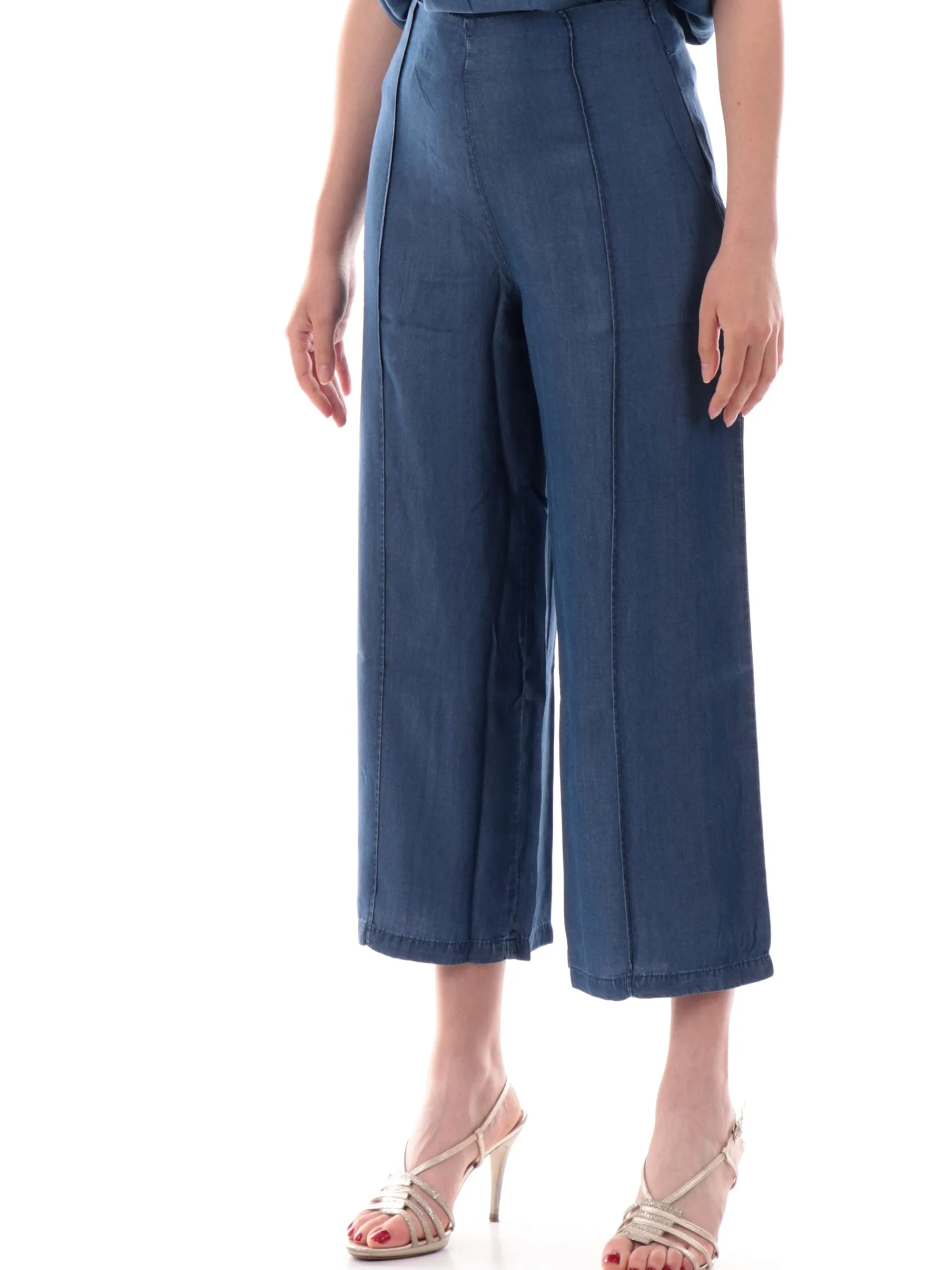 TIFFOSI Pantaloni*Pantaloni Jeans palazzo da donna a vita alta con elastico Gavin 10059973
