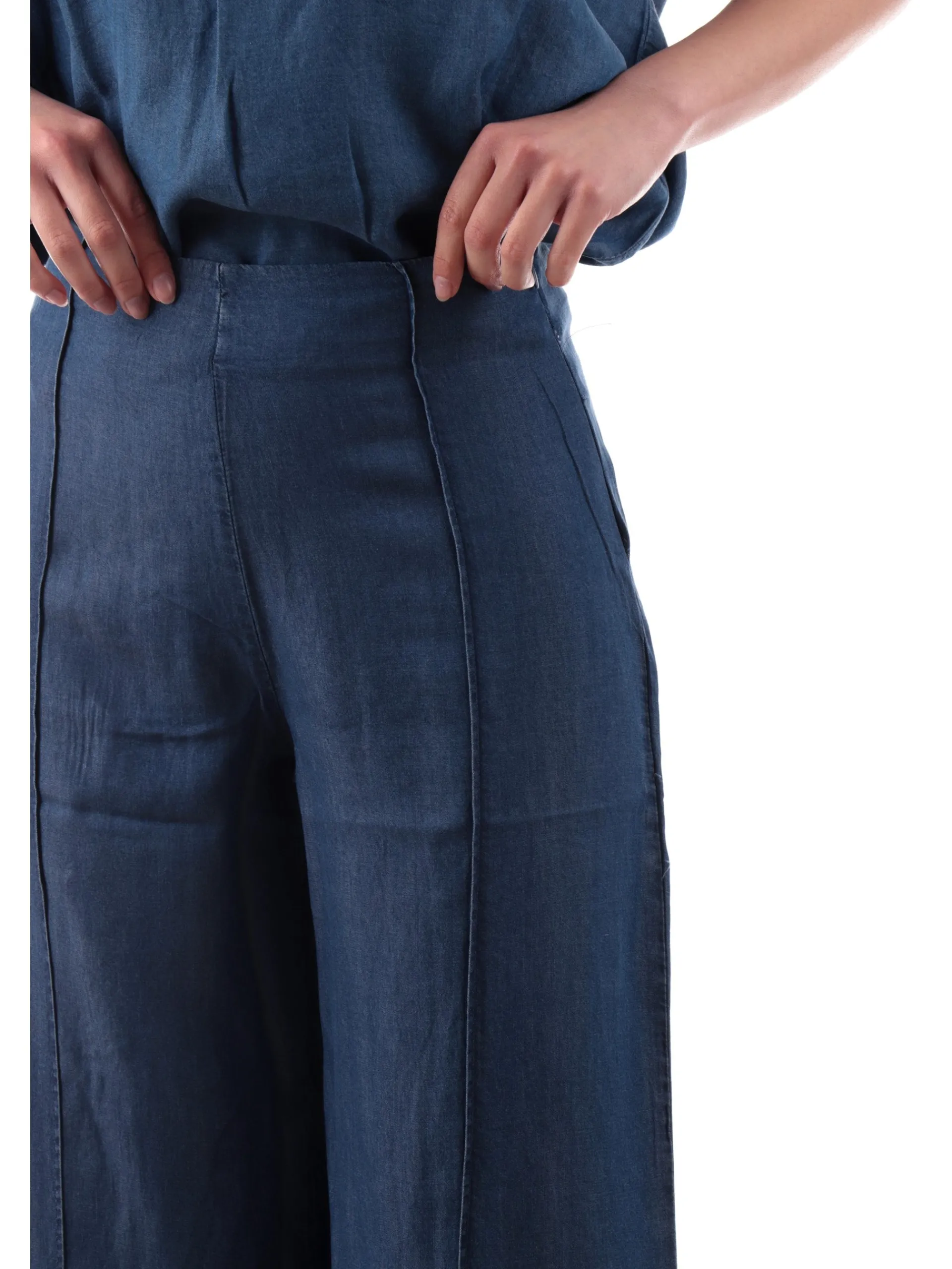 TIFFOSI Pantaloni*Pantaloni Jeans palazzo da donna a vita alta con elastico Gavin 10059973