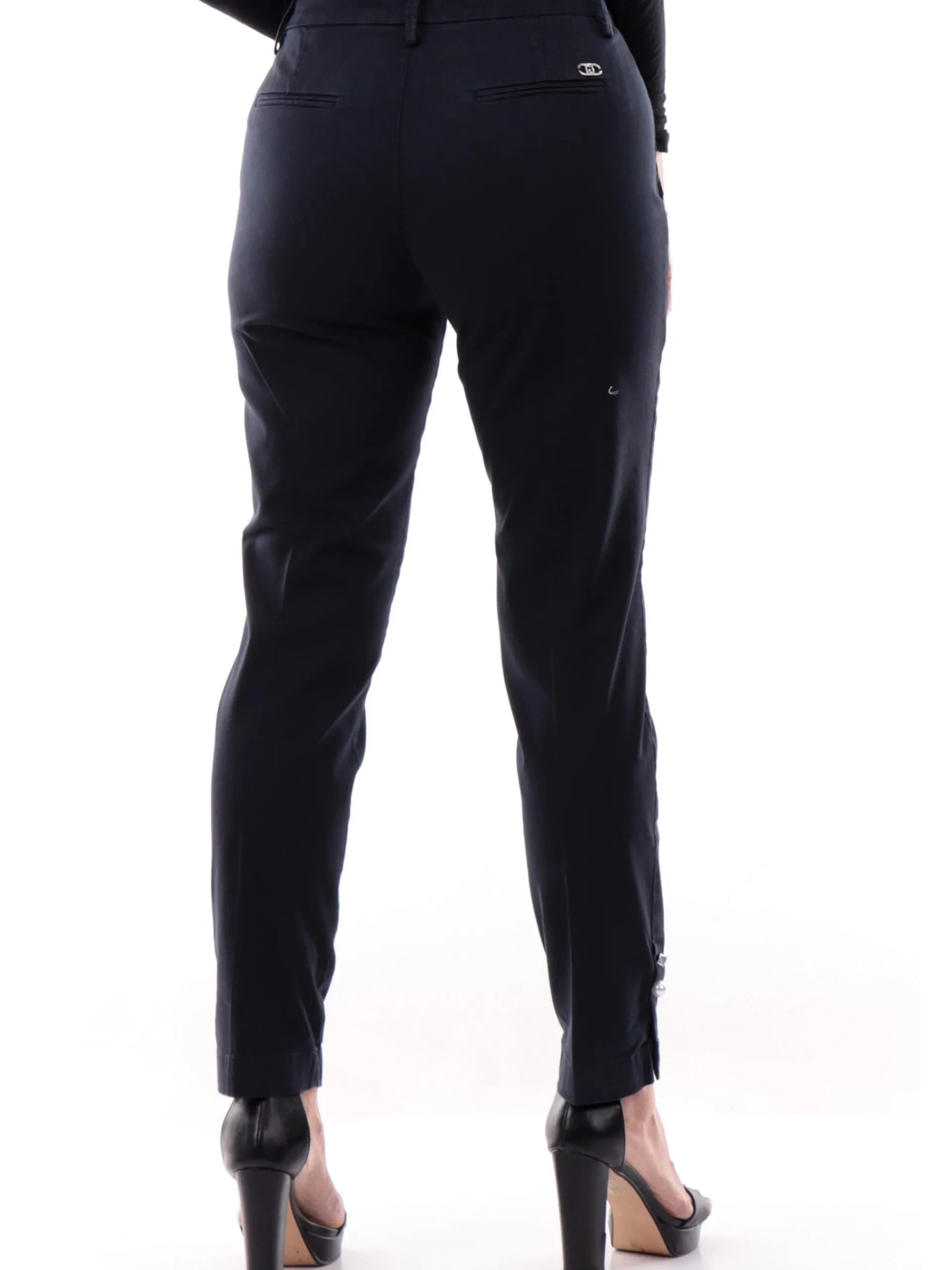 LIU JO MILANO Pantaloni*Pantaloni Liu Jo blu Chino Chic da donna fondo con gioiello WA5452T9257