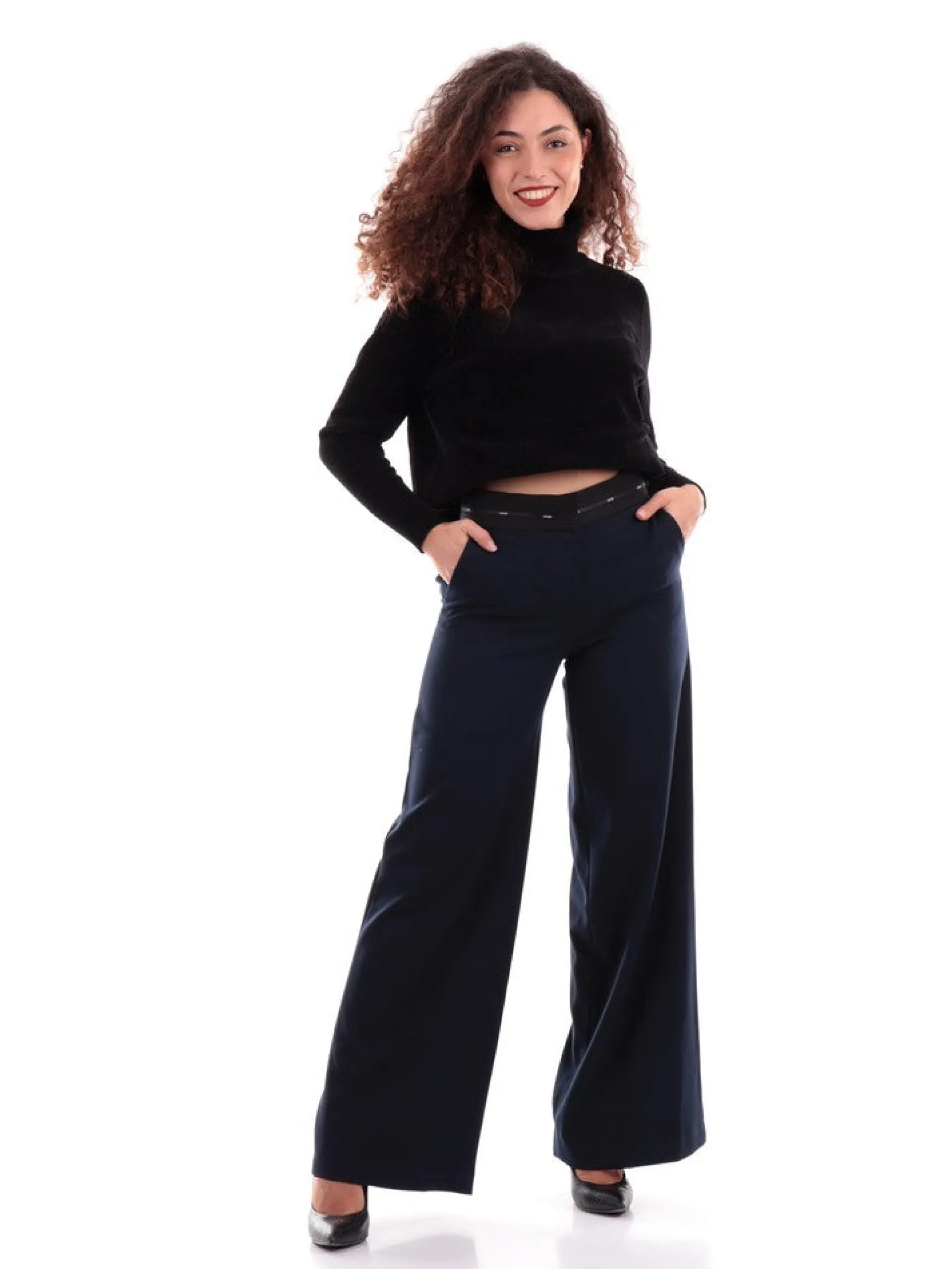 LIU JO MILANO Pantaloni*Pantaloni Liu Jo blu da donna Moda Twill MF3288T42249