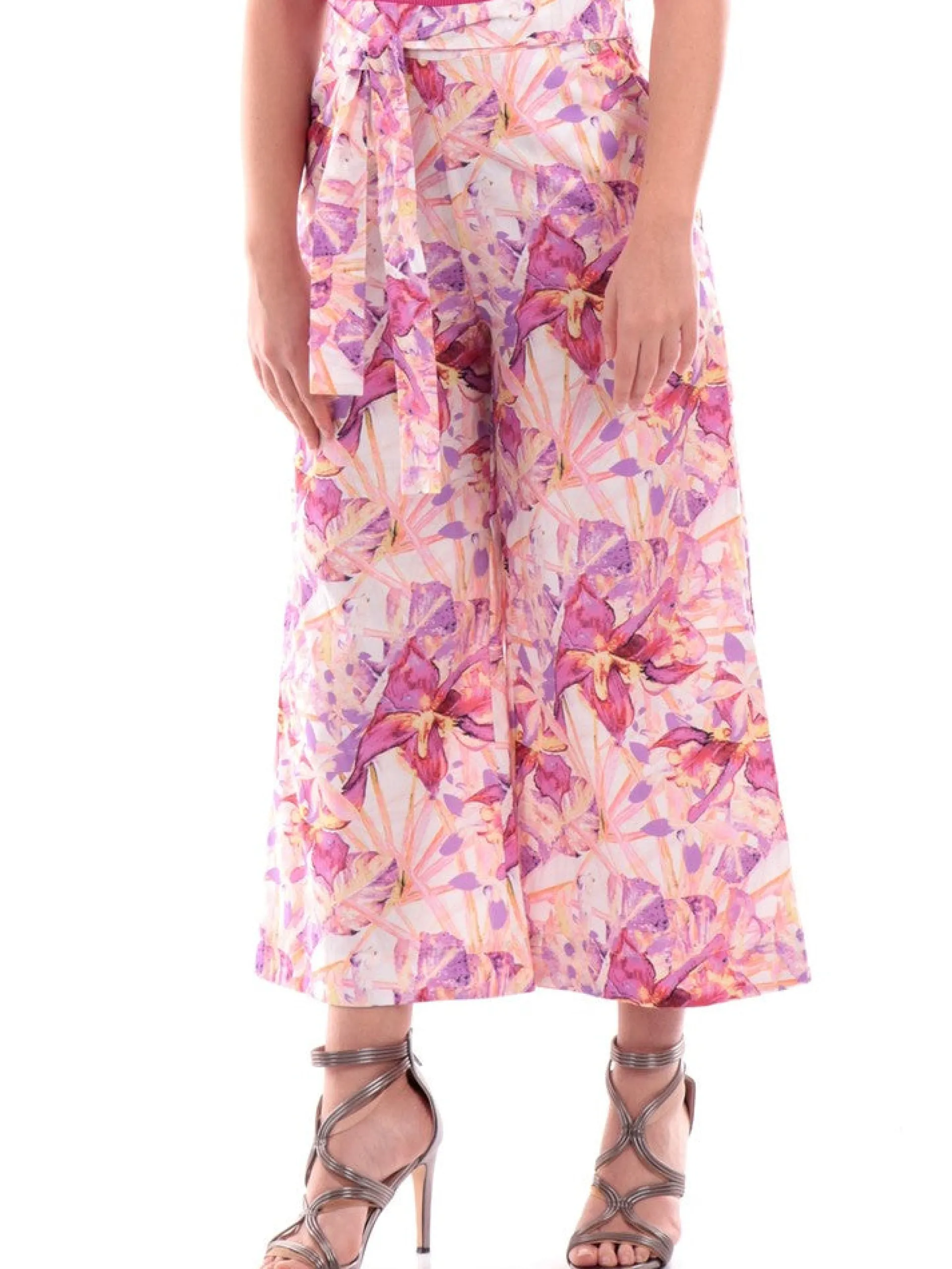 LIU JO MILANO Pantaloni*Pantaloni Liu Jo da donna fantasia floreale WA3109TS456