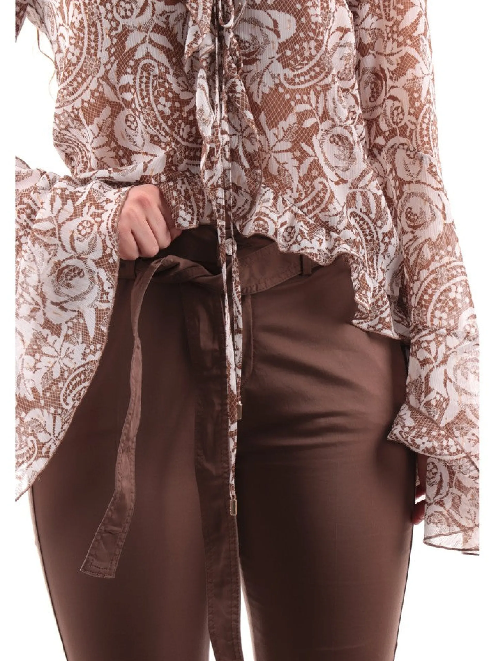LIU JO MILANO Jeans*Pantaloni Liu Jo marroni da donna Glam MA4274T4810