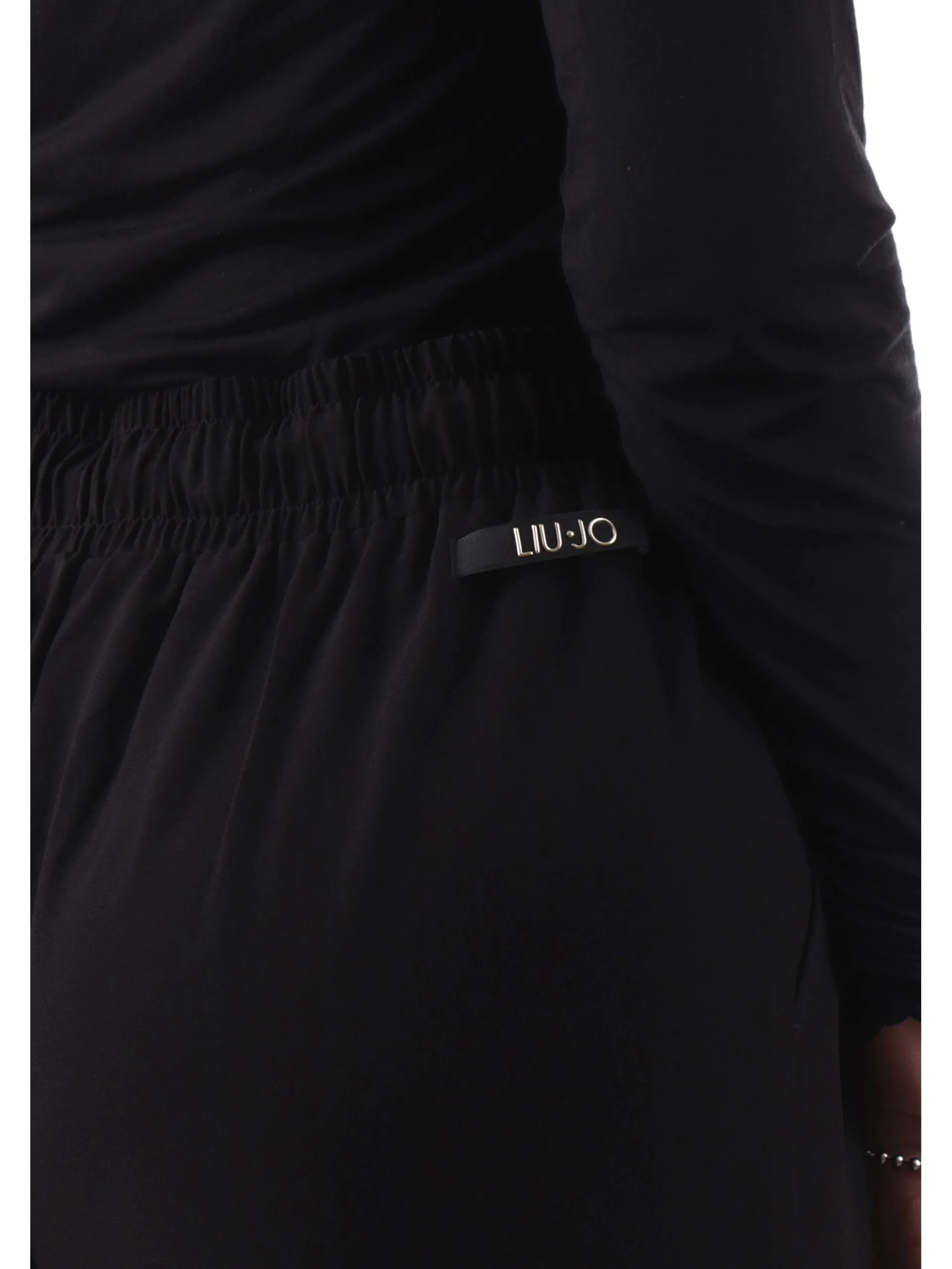 LIU JO SPORT Pantaloni*Pantaloni Liu Jo neri da donna fondo con risvolto TA5140TS423