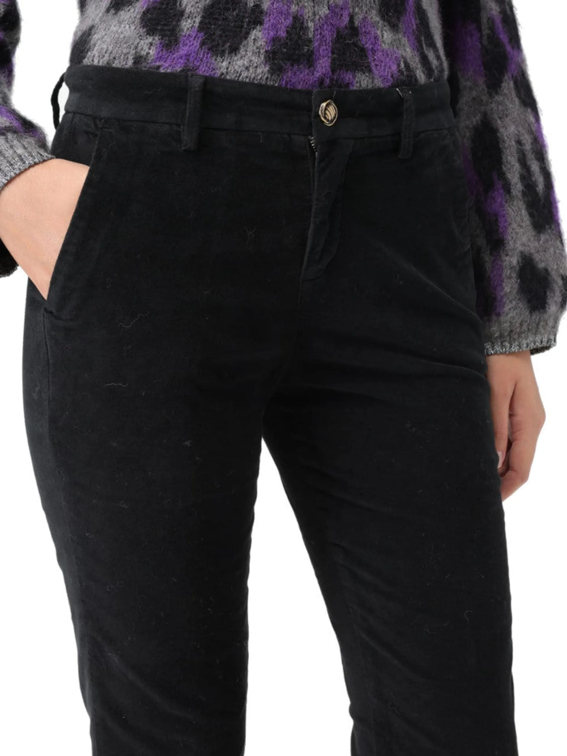 LIU JO MILANO Pantaloni*Pantaloni Liu Jo neri da donna Chino MF3277T4590