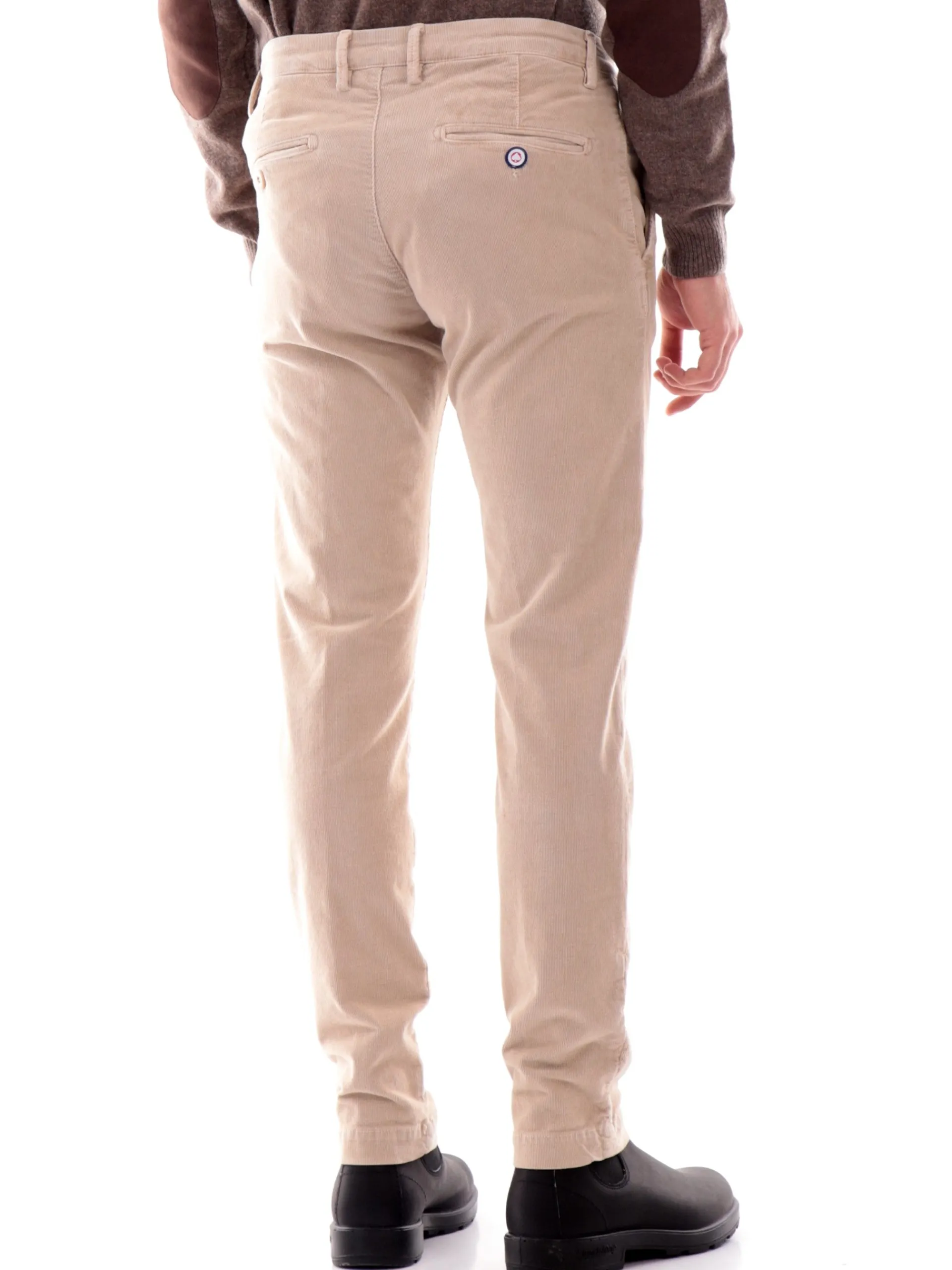MODFITTERS Pantaloni*Pantaloni beige da uomo in velluto CARNABYVELL
