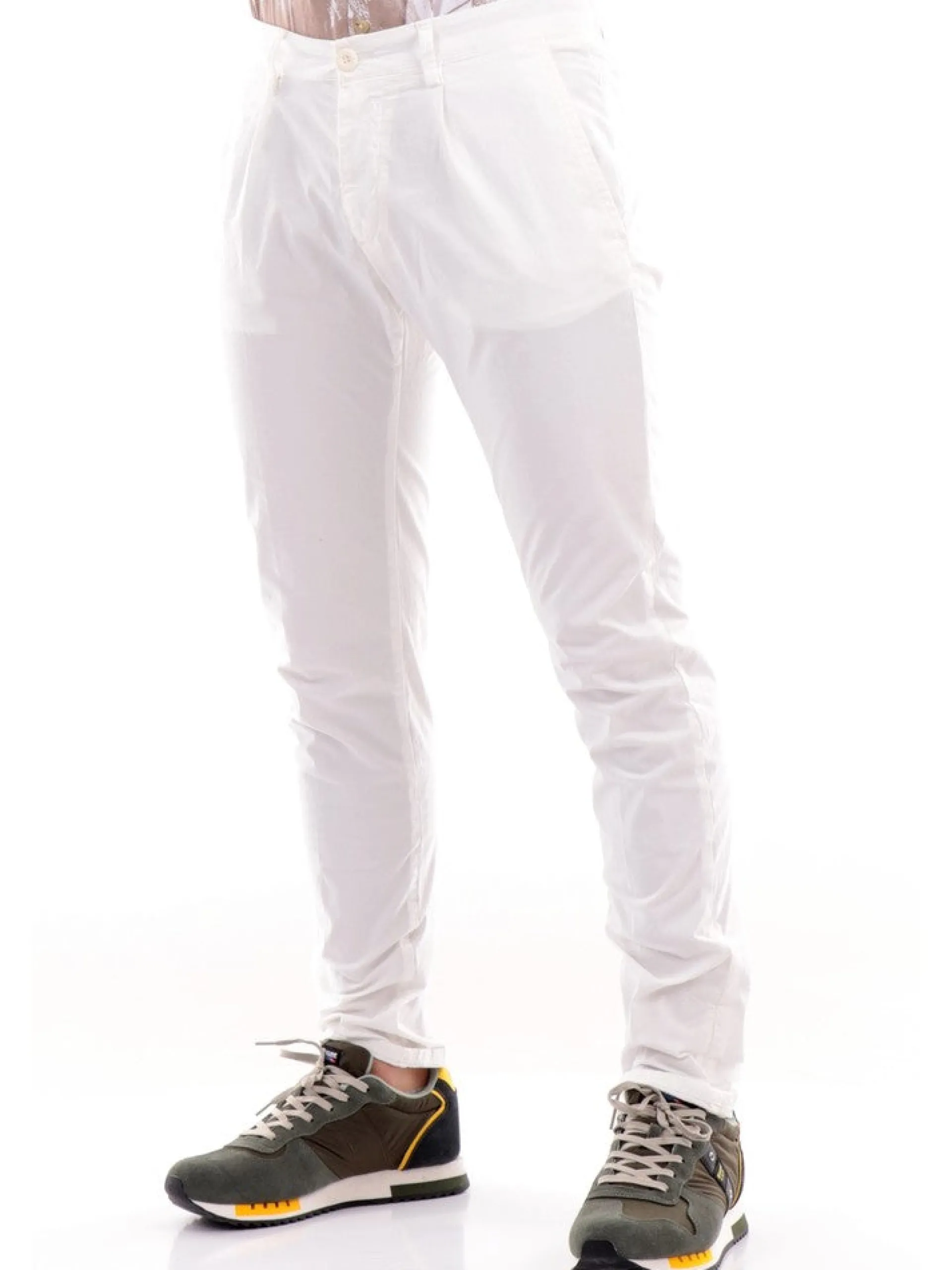 MODFITTERS Pantaloni*Pantaloni bianchi da uomo Pant Parklane Popeline PARKLANEPOP