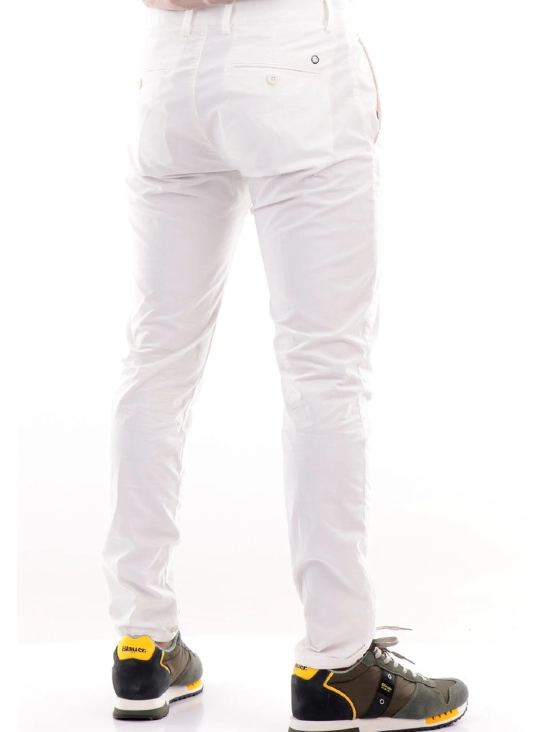 MODFITTERS Pantaloni*Pantaloni bianchi da uomo Pant Parklane Popeline PARKLANEPOP