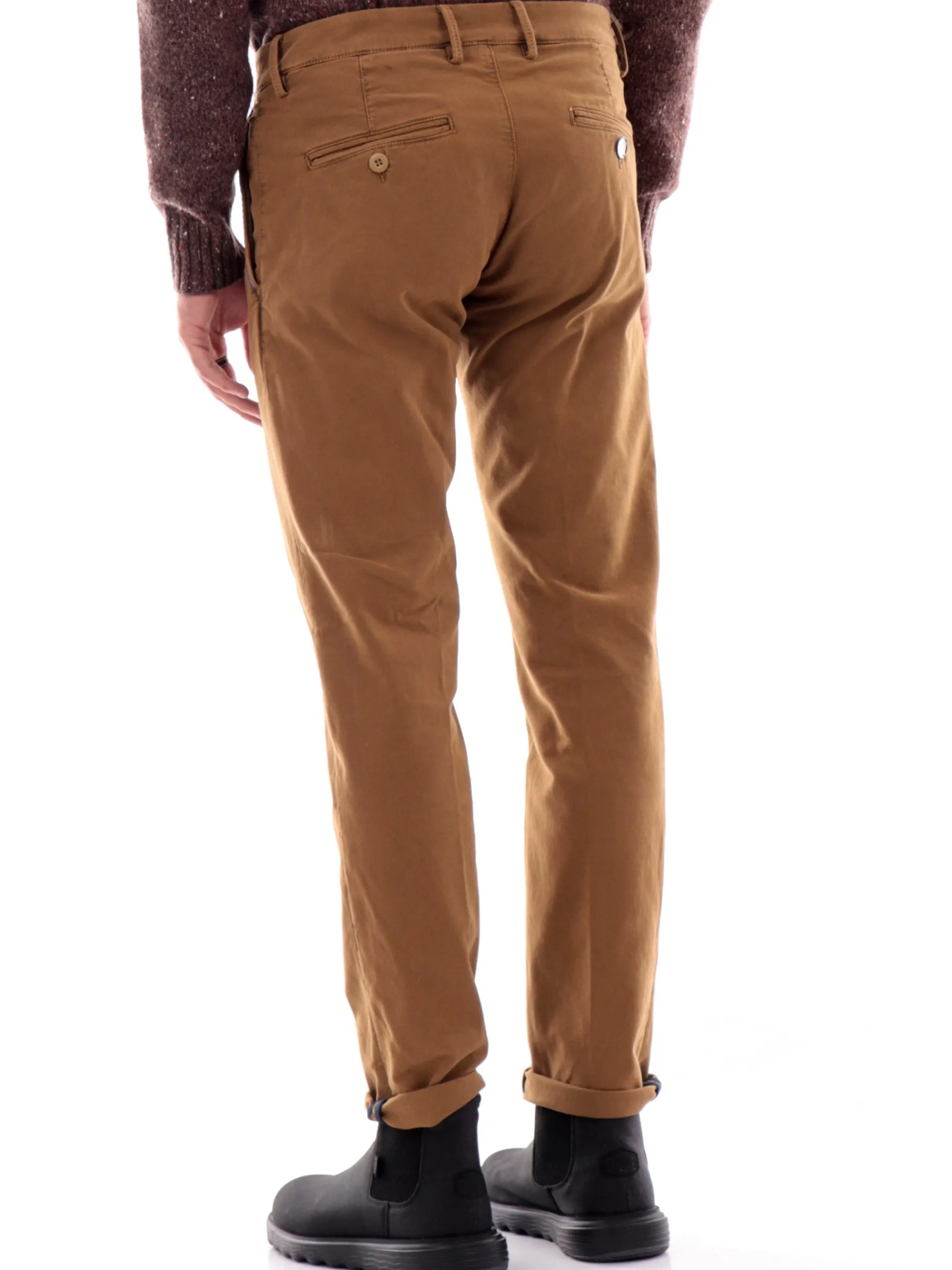 MODFITTERS Pantaloni*Pantaloni Carnaby marroni da uomo rigato CARNABYOLDB