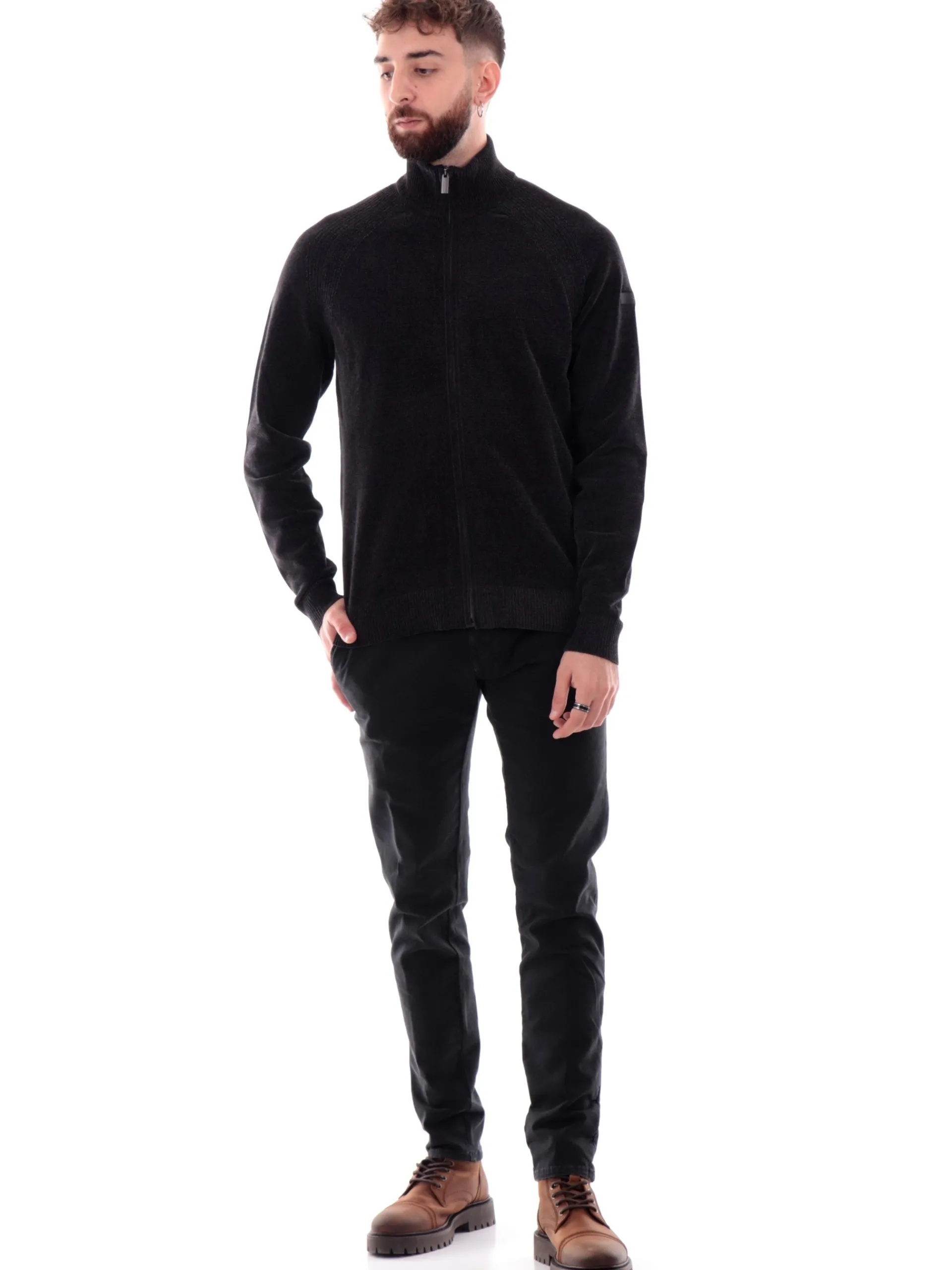 MODFITTERS Pantaloni*Pantaloni neri da uomo Soho SOHOGAB