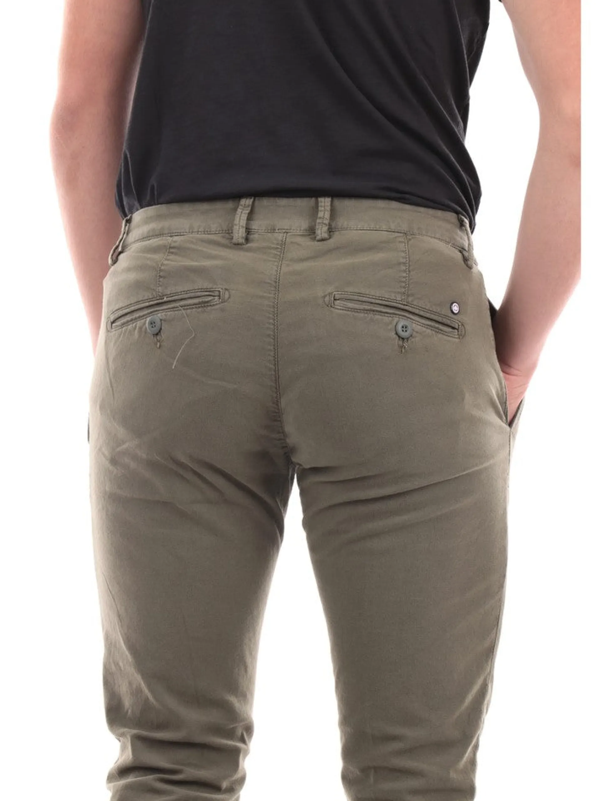 MODFITTERS Pantaloni*Pantaloni verdi militare da uomo PARKLANELINO