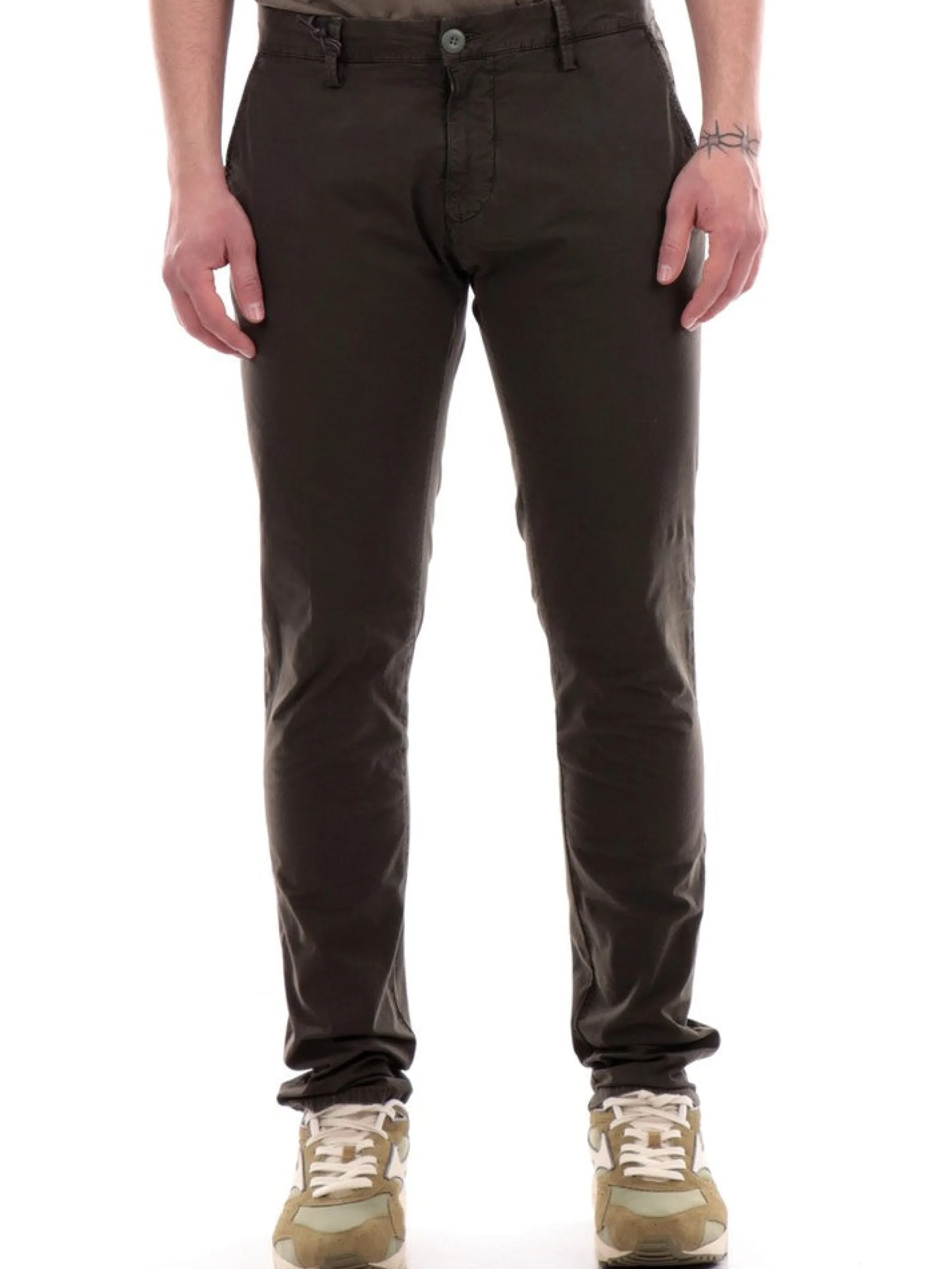 MODFITTERS Pantaloni*Pantaloni verdi da uomo Soho Popeline SOHOPOP