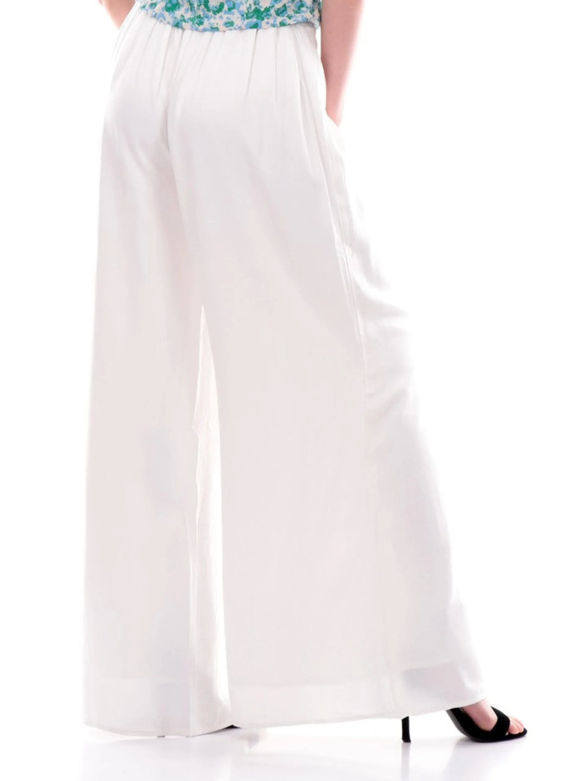 MOLLYBRACKEN Pantaloni*Pantaloni Molly Bracken Bianchi da Donna a Palazzo N183CAE