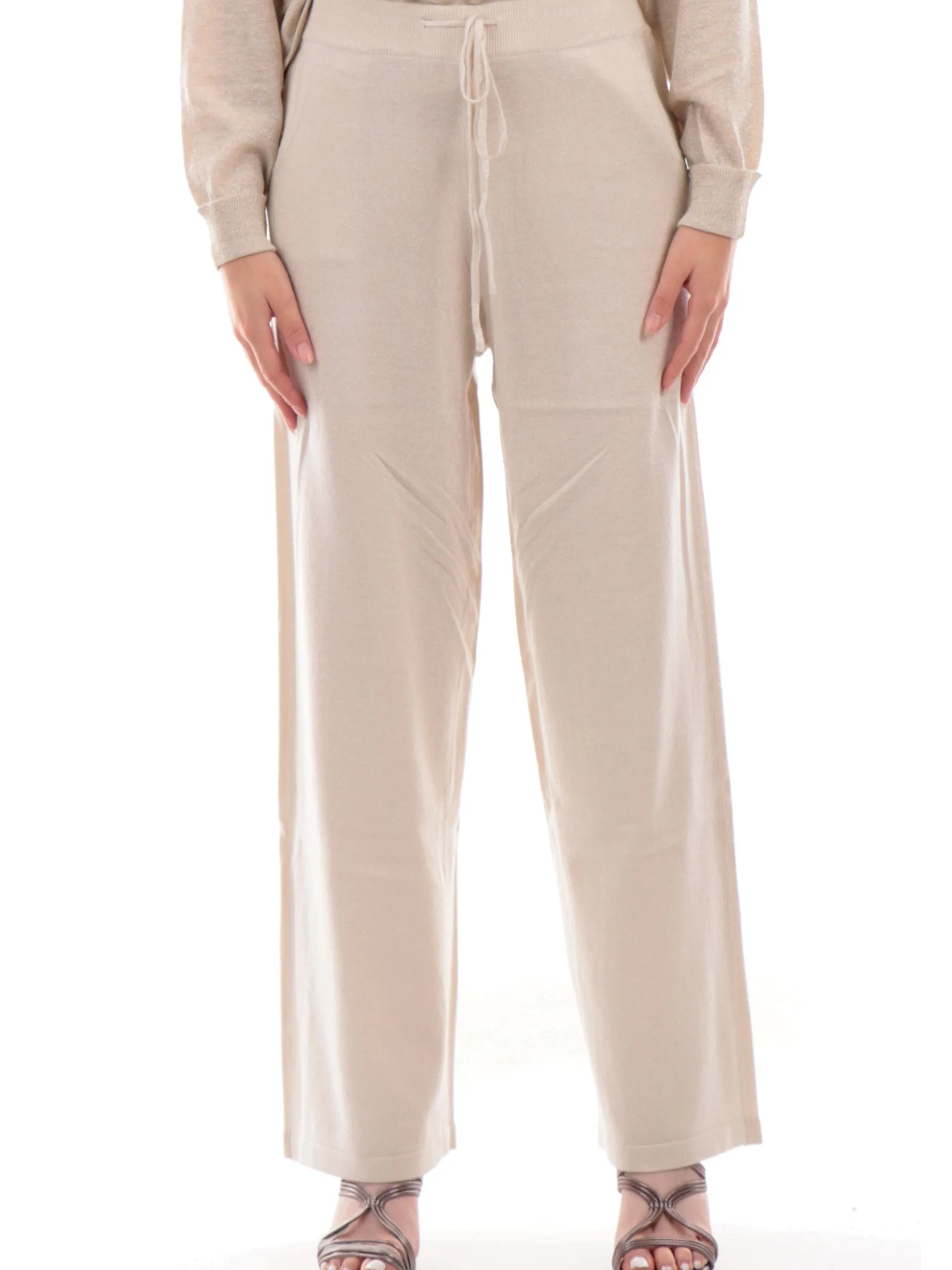 MOLLYBRACKEN Pantaloni*Pantaloni Molly Bracken oro da donna Knitted LA539CN