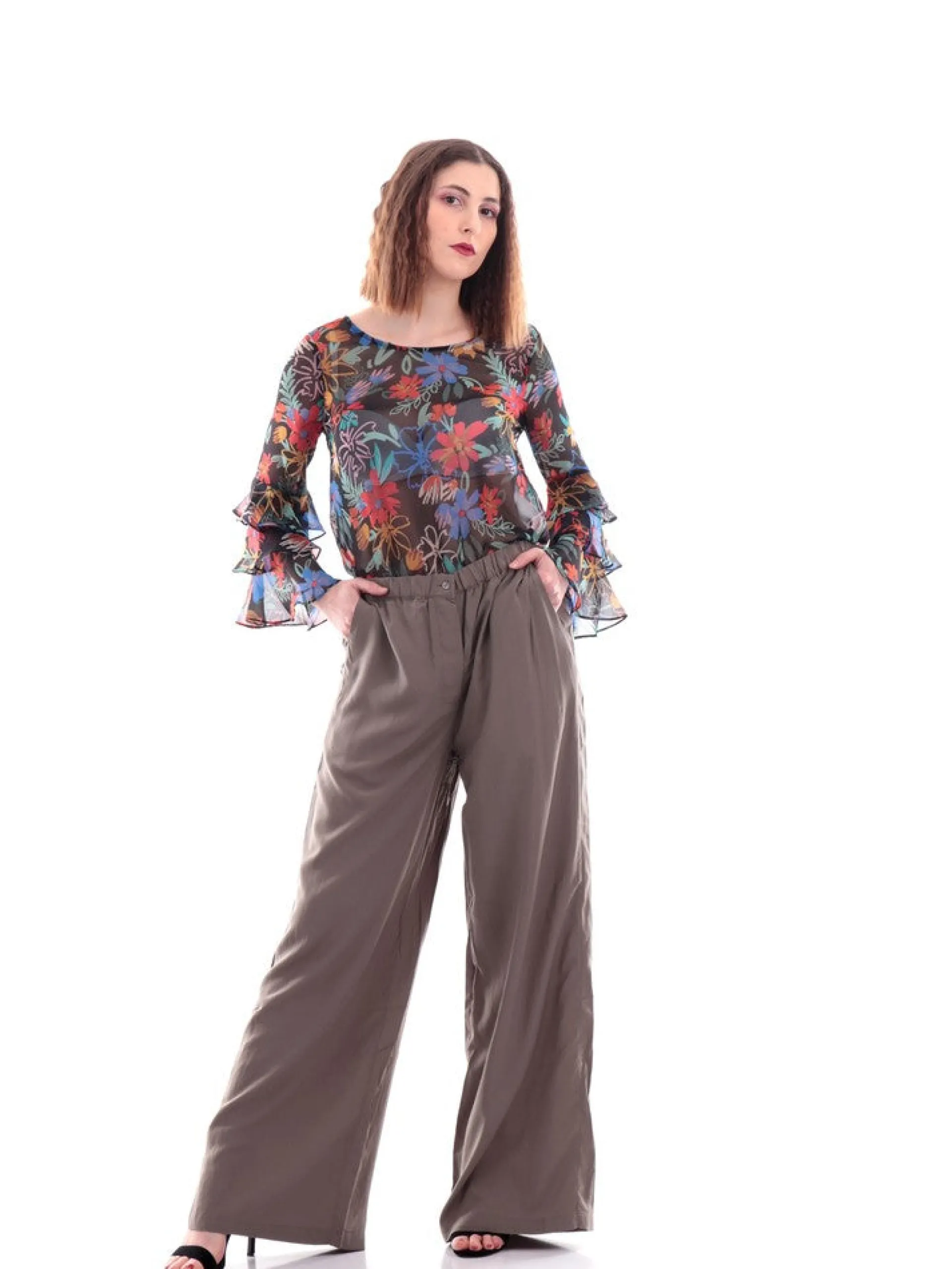 MOLLYBRACKEN Pantaloni*Pantaloni Molly Bracken verdi da donna RV102FAP