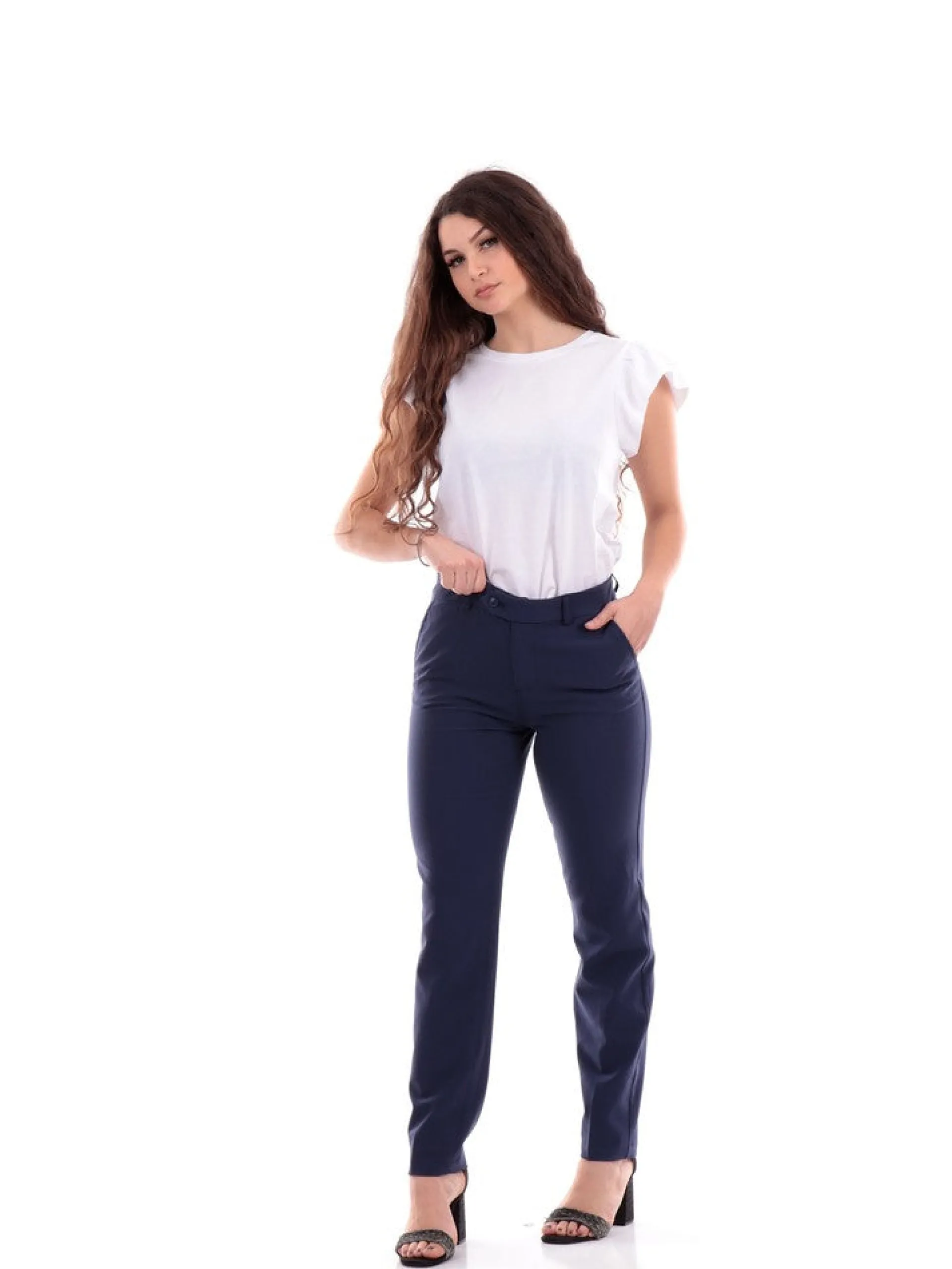 ONLY Pantaloni*Pantaloni blu da donna Cigarette 15314873