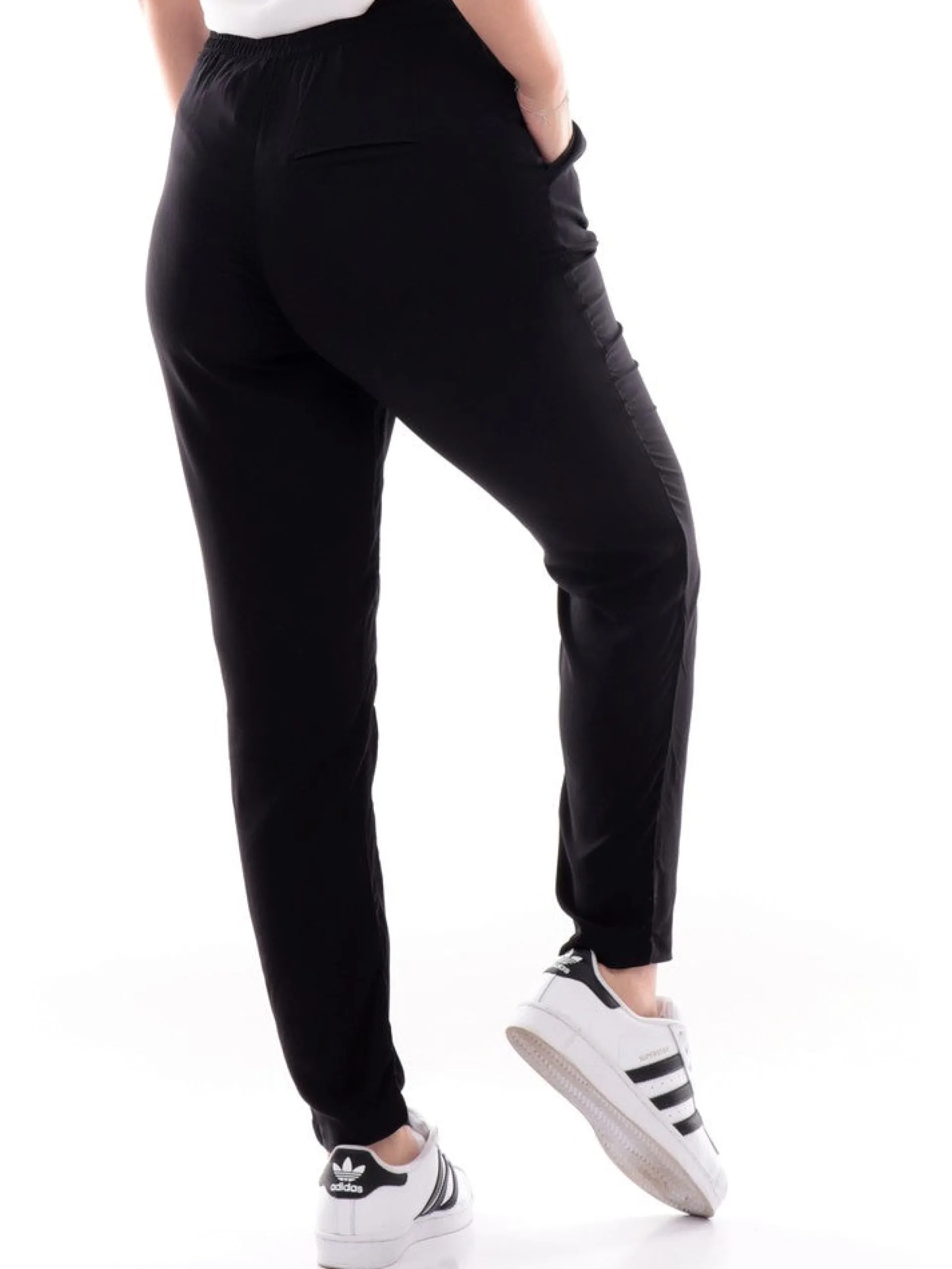 ONLY Pantaloni*Pantaloni neri da donna 15222229