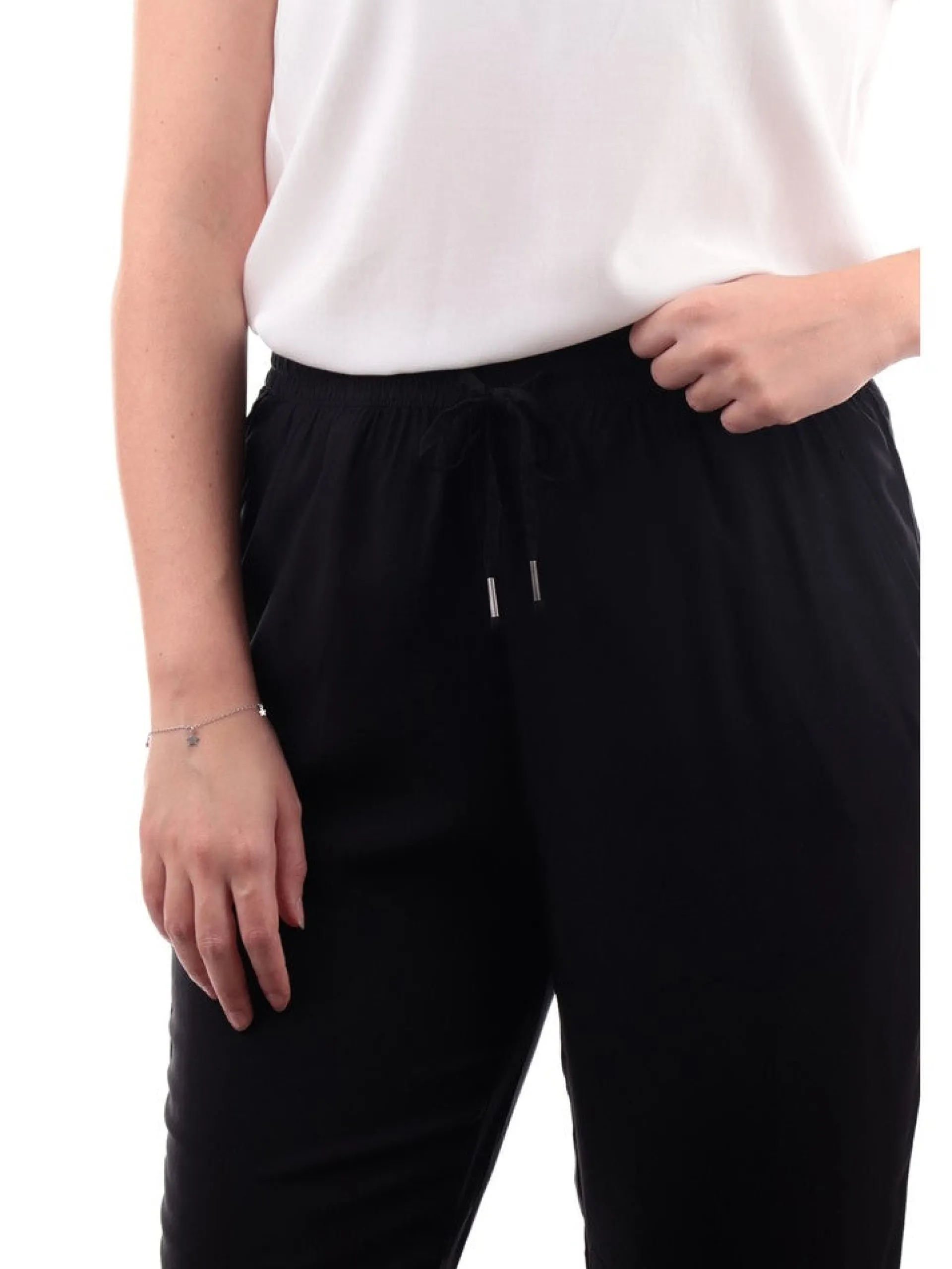 ONLY Pantaloni*Pantaloni neri da donna 15222229