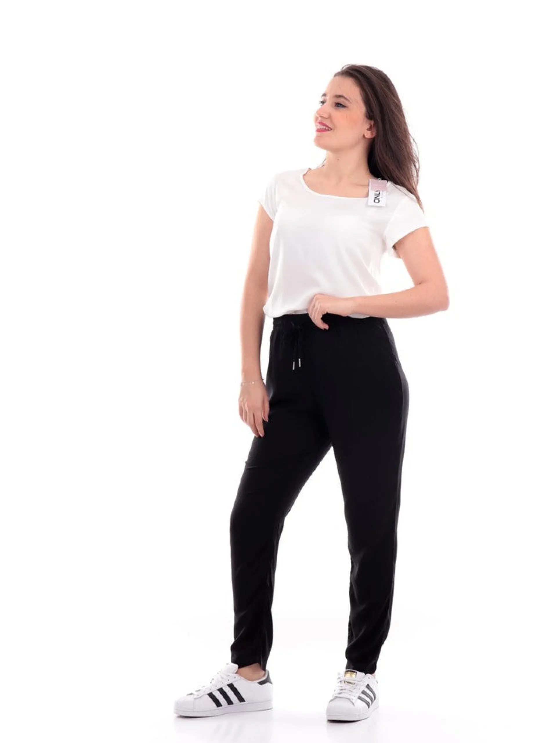 ONLY Pantaloni*Pantaloni neri da donna 15222229