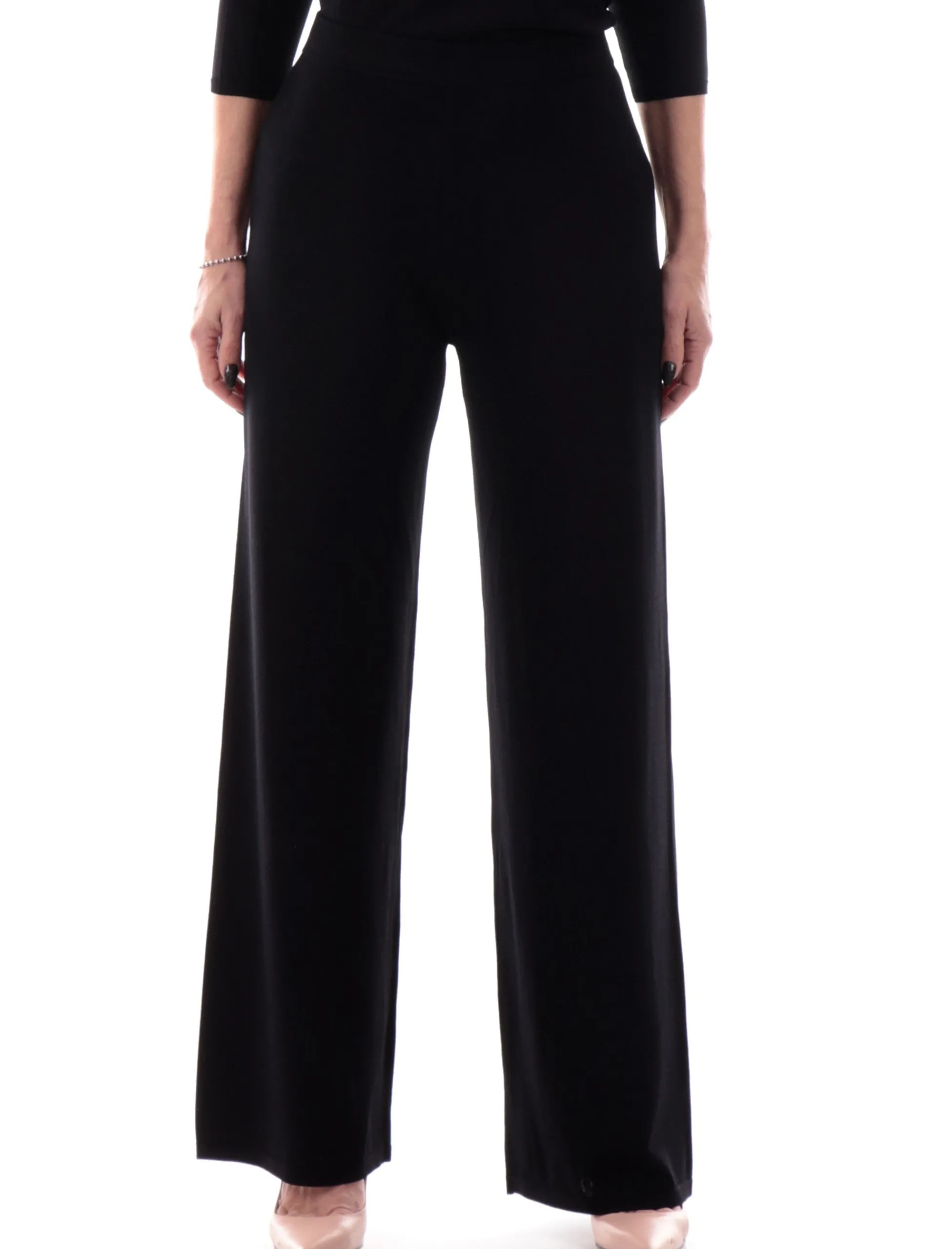 ANIS Pantaloni*Pantaloni palazzo neri da donna in viscosa 251W6026
