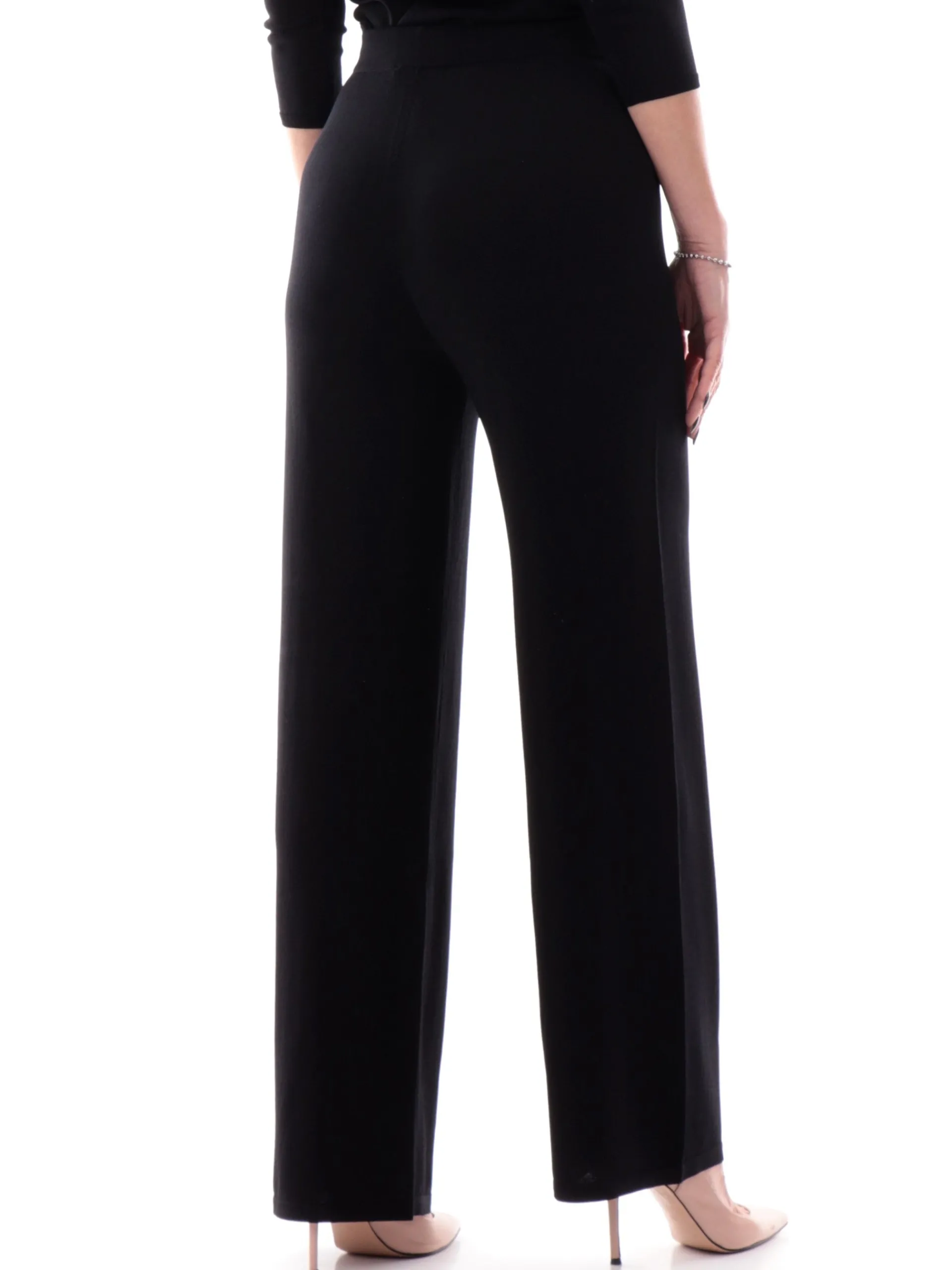 ANIS Pantaloni*Pantaloni palazzo neri da donna in viscosa 251W6026