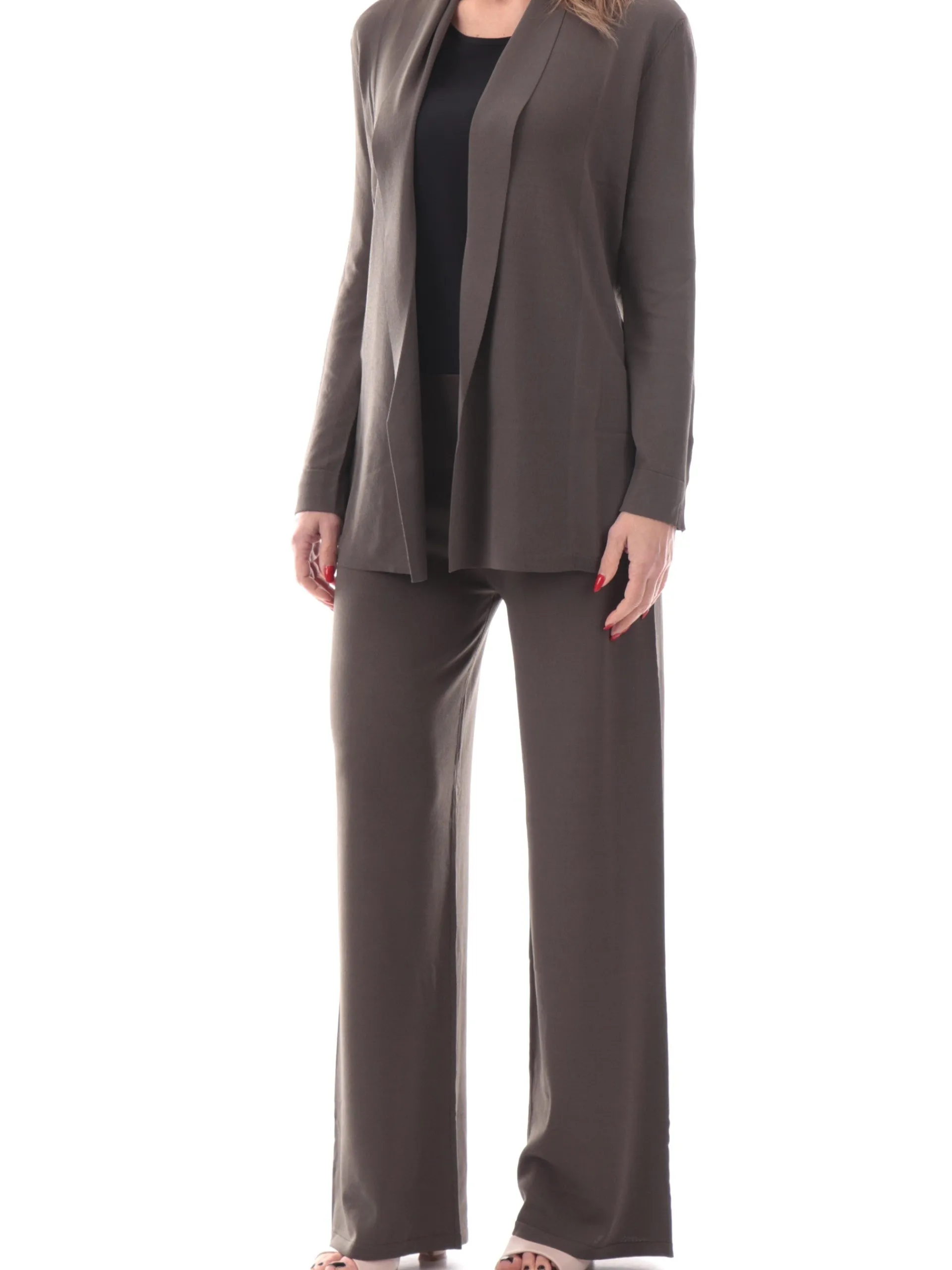 ANIS Pantaloni*Pantaloni palazzo verdi da donna in viscosa 251W6026