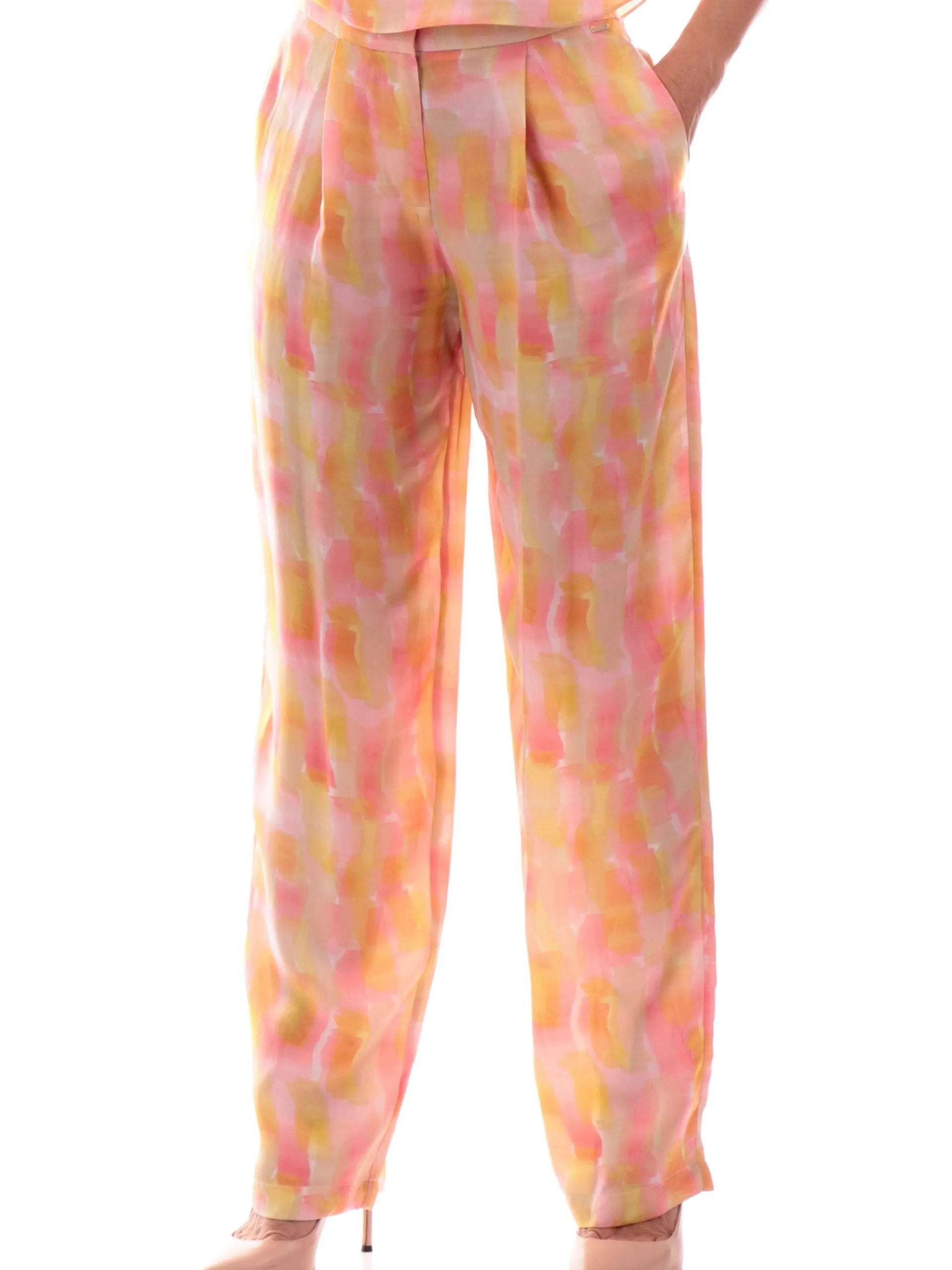 ARMANI EXCHANGE Pantaloni*Pantaloni palazzo AX multicolor da donna vita alta XW000487AF12743