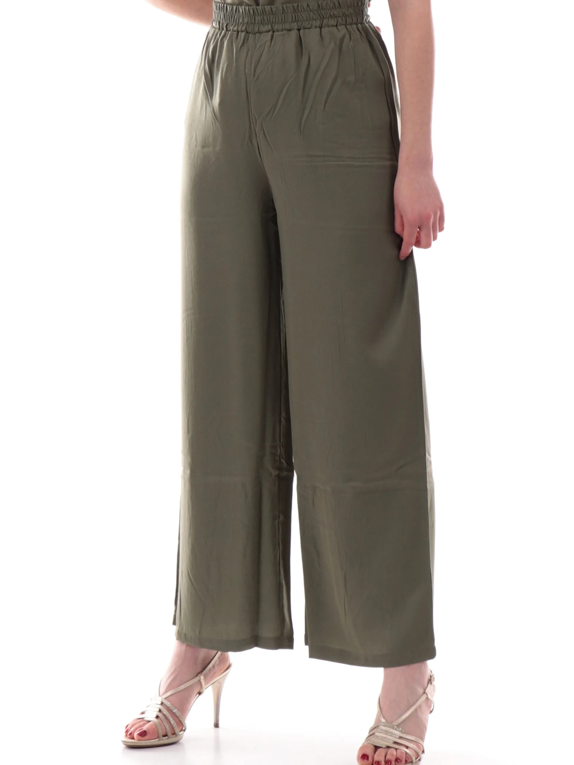MOLLYBRACKEN Pantaloni*Pantaloni palazzo Molly Bracken verdi da donna Woven LA1685DP