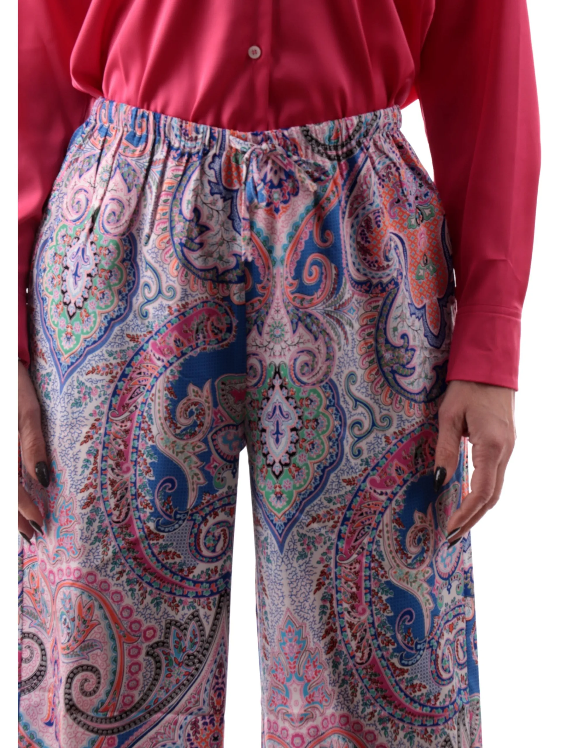 MOLLYBRACKEN Pantaloni*Pantaloni palazzo Molly multicolor da donna fantasia foulard T1981DE