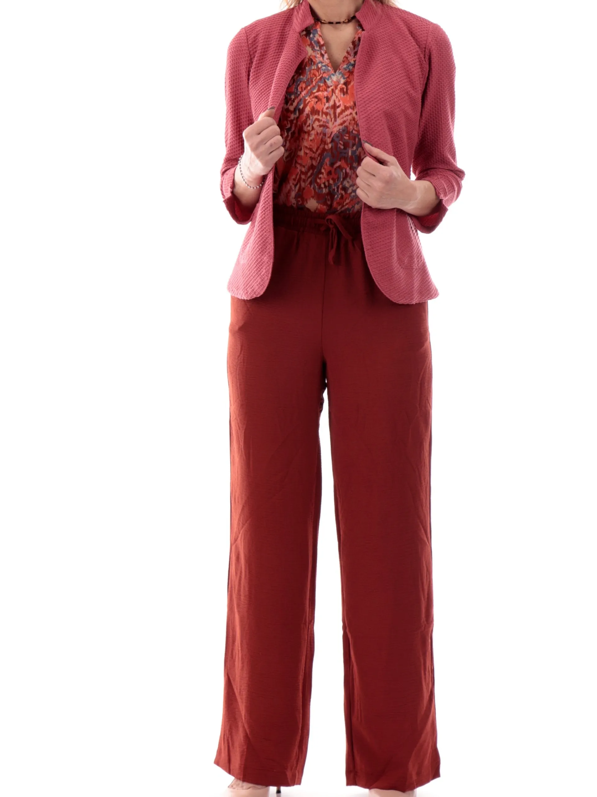 TIFFOSI Pantaloni*Pantaloni palazzo marroni da donna Mel 3 10059898 447