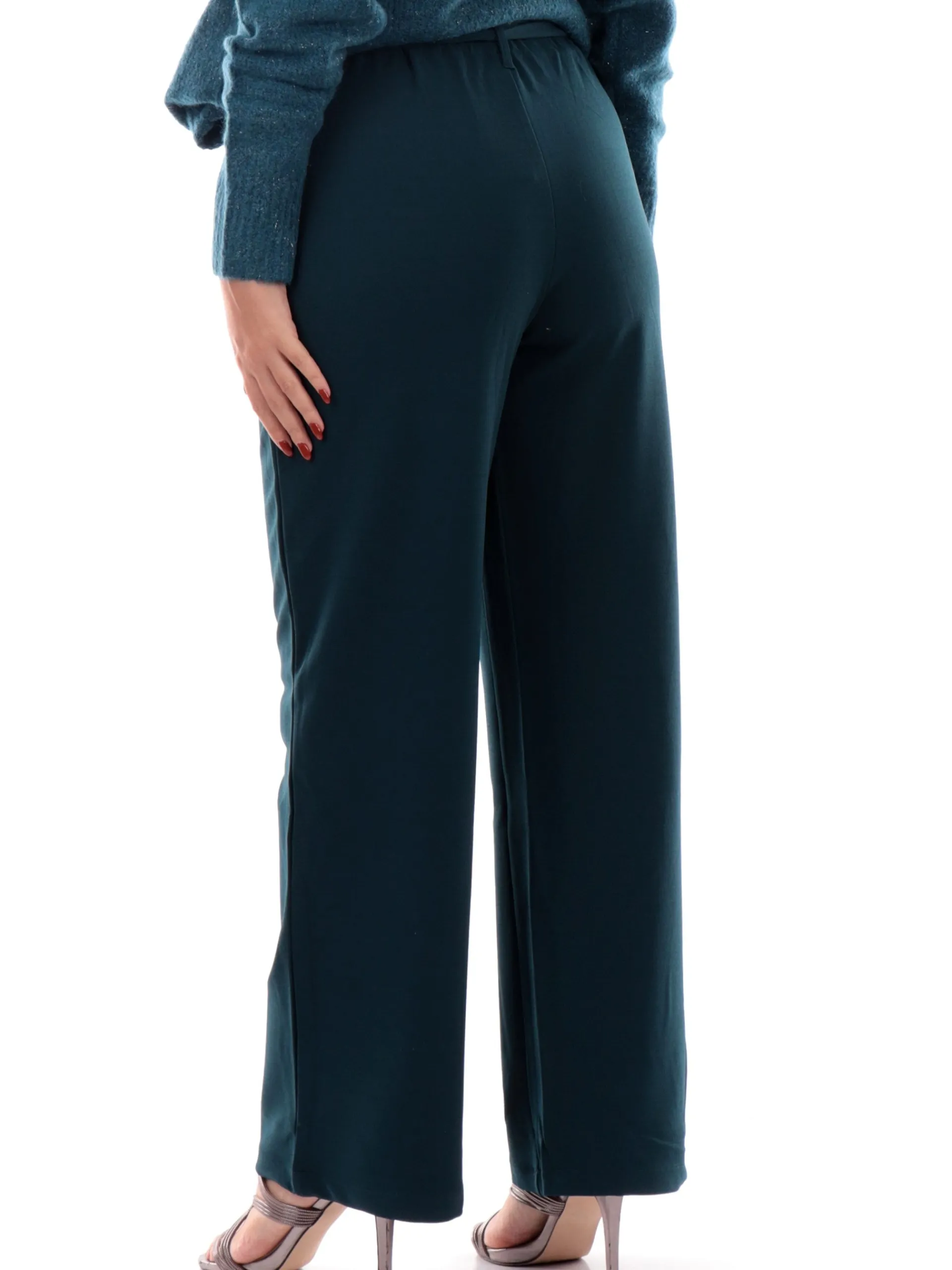 TIFFOSI Pantaloni*Pantaloni palazzo verdi da donna Joey 1 10056393