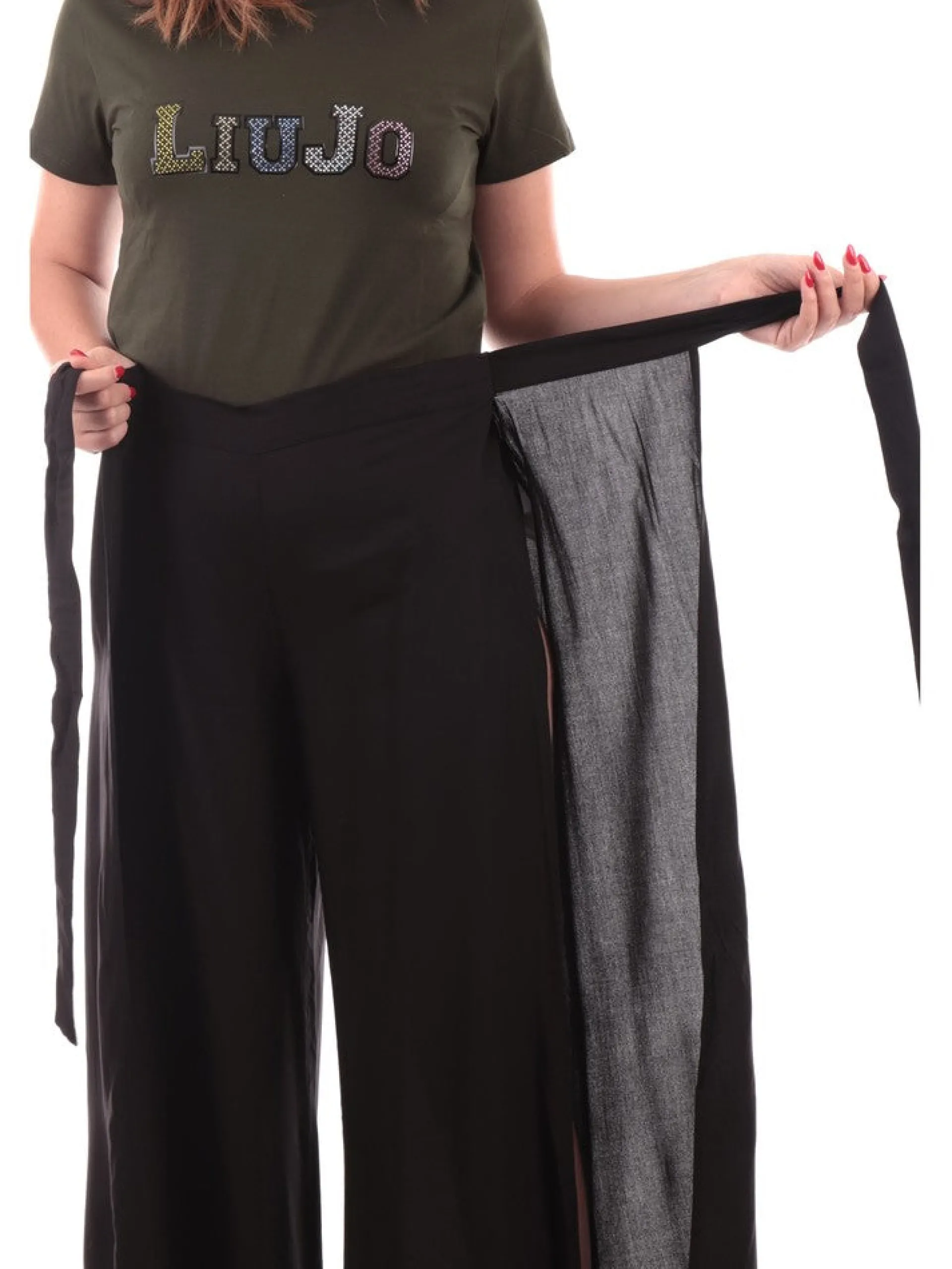 MOLLYBRACKEN Pantaloni*Pantaloni Pantapareo palazzo neri da donna ZB152ACE