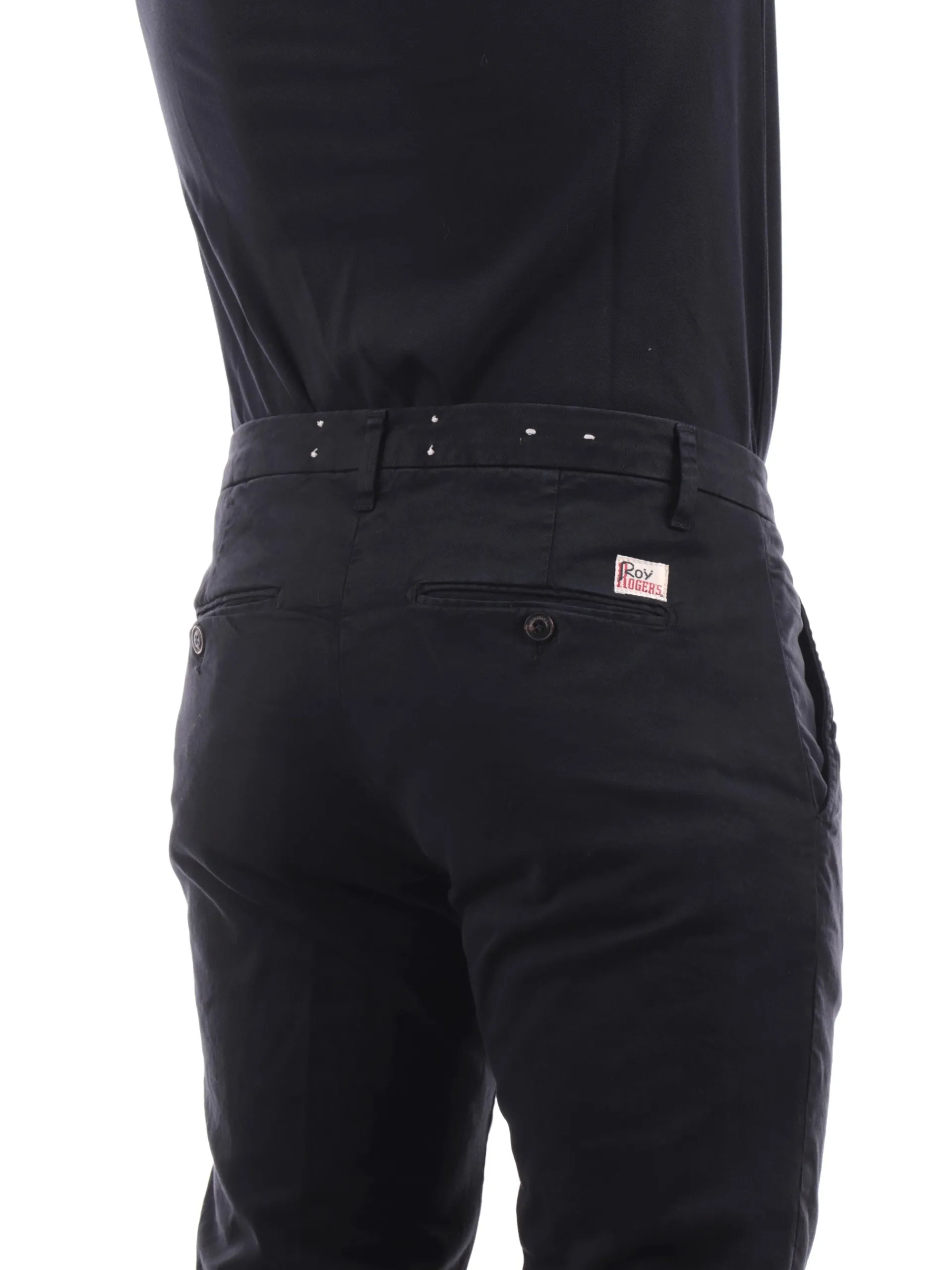 ROYROGERS Pantaloni*Pantaloni Roy Rogers Blu da Uomo Chino New Rolf Gabardine RU013C870011204
