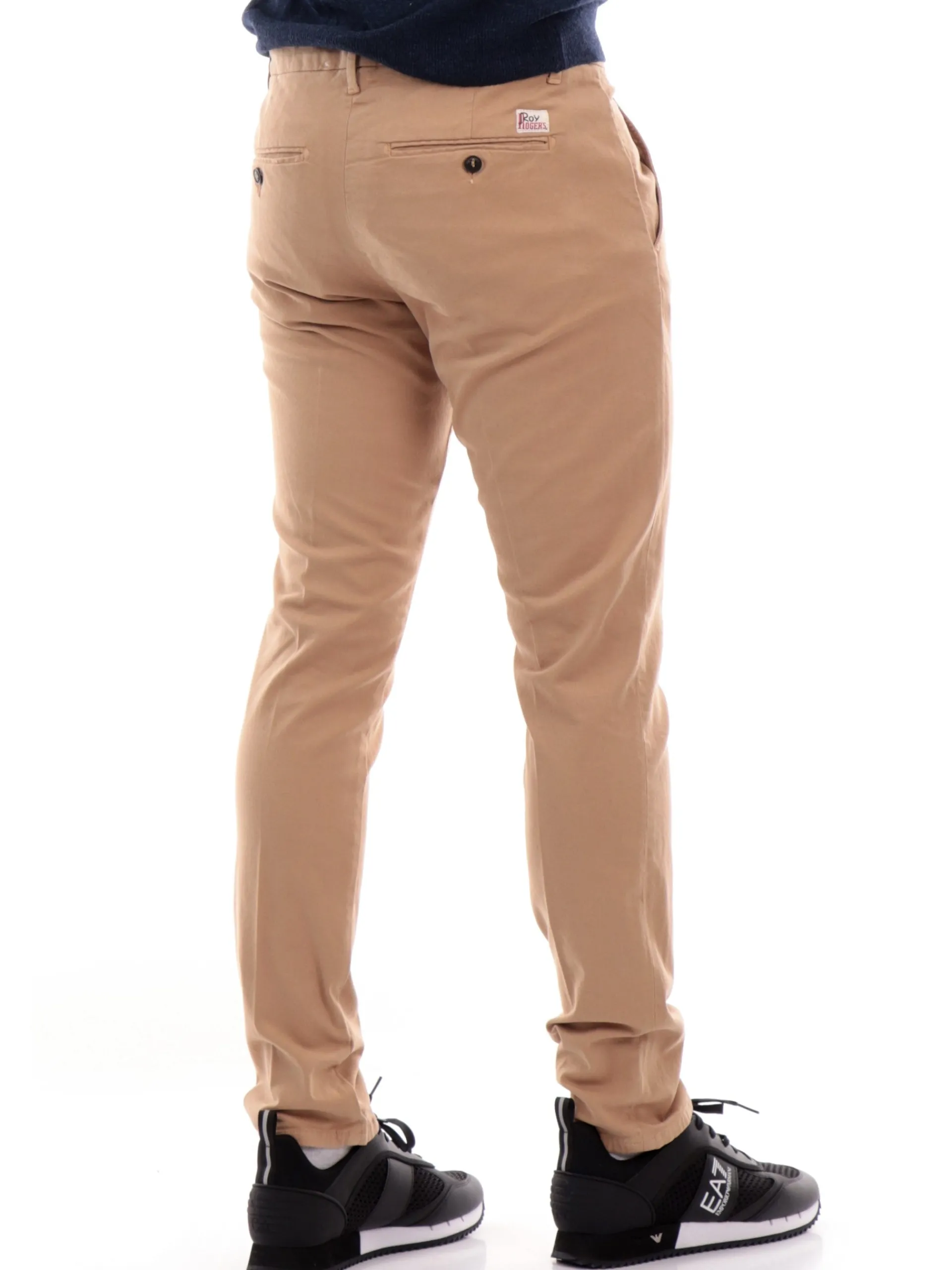 ROYROGERS Pantaloni*Pantaloni Roy Rogers cammello da Uomo Chino New Rolf Gabardine RU013C8700112